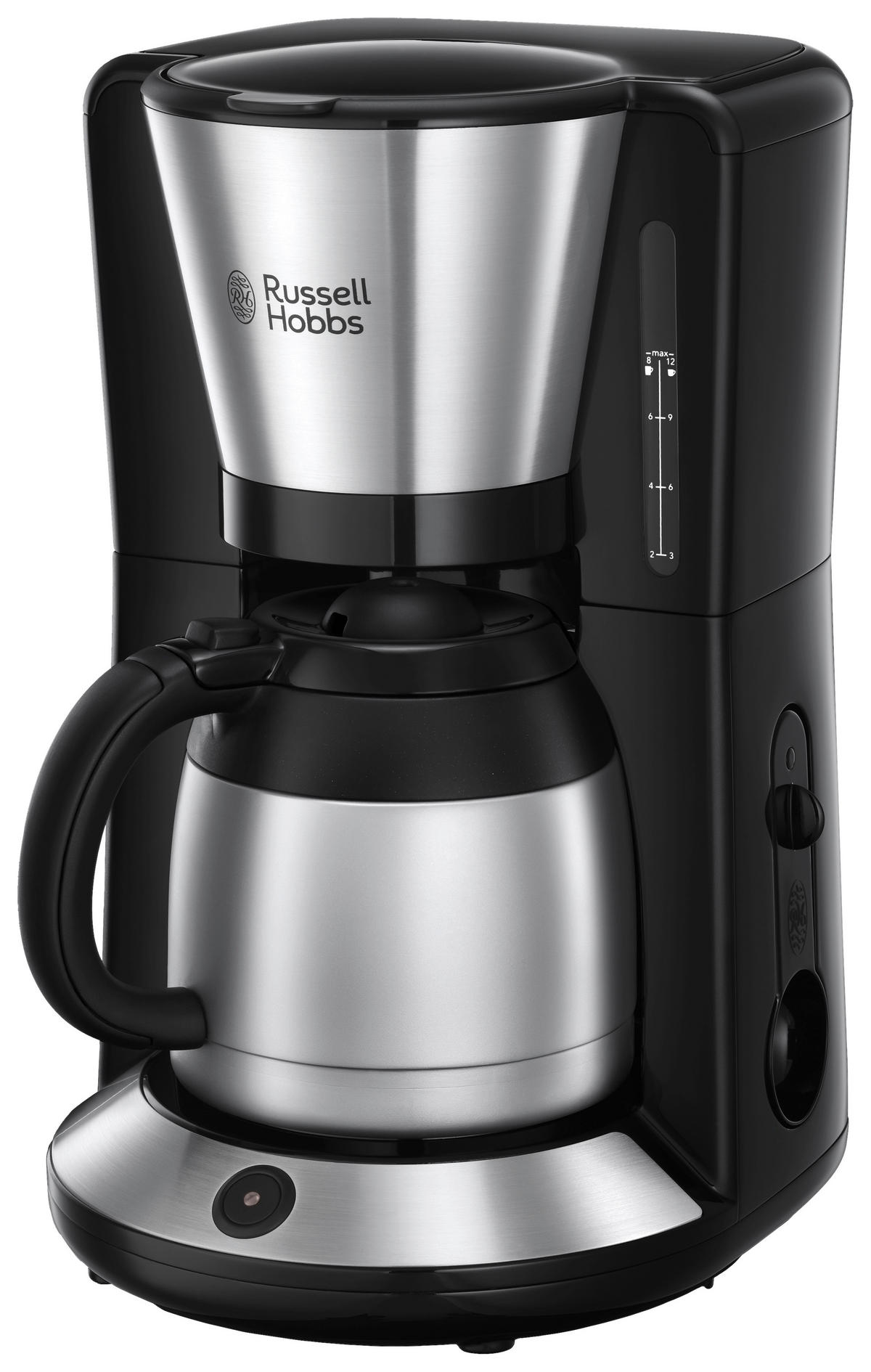 Russell Hobbs Kaffeeautomat 24020-56 schwarz silber Kunststoff B/H/T: ca. 21,2x35,3x23,7 cm Kaffeeautomat_Adventure_24020-56 - schwarz/silber (21,20/35,30/23,70cm) - Russell Hobbs
