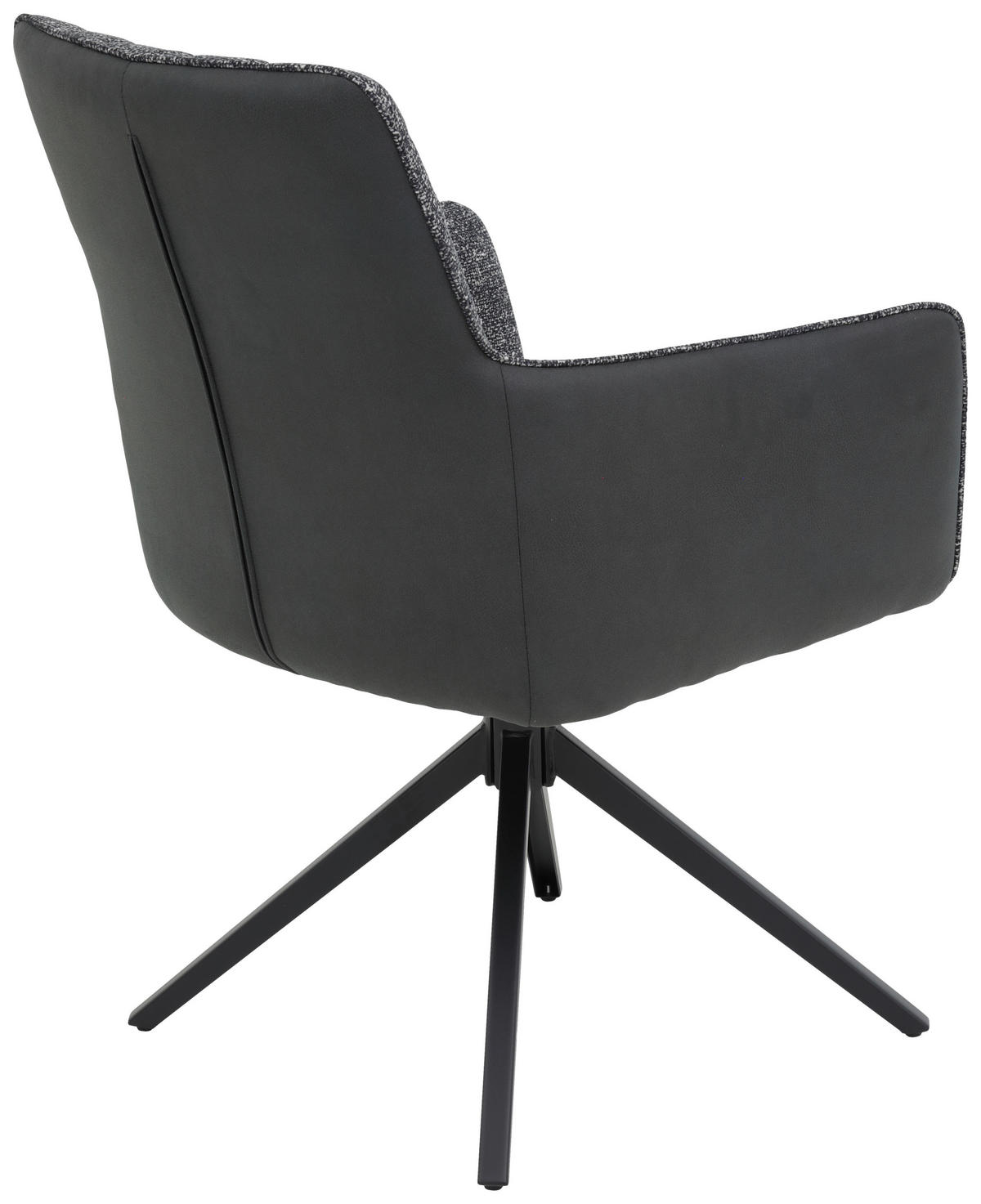 Sessel Udine, 2er-Set anthrazit Webstoff Microfaser B/H/T: ca. 62x90,5x66 cm Udine, 2er-Set - anthrazit (62,00/90,50/66,00cm) - Hela