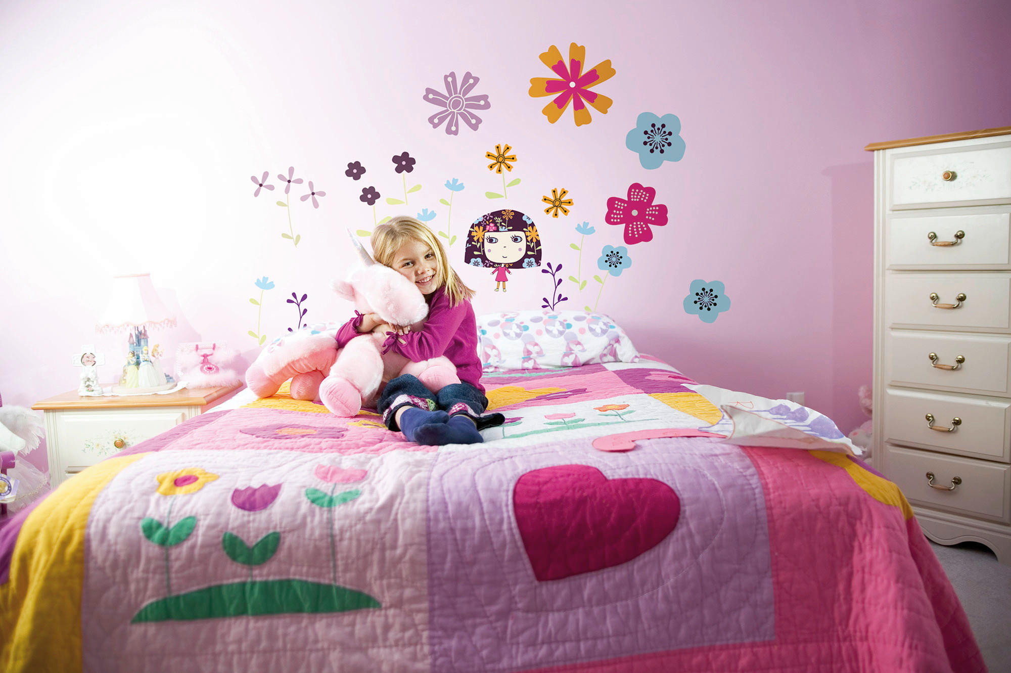 Komar Wandtattoo Flowerine  Flowerine B/L: ca. 50x70 cm Flowerine - (50,00/70,00cm) - Komar