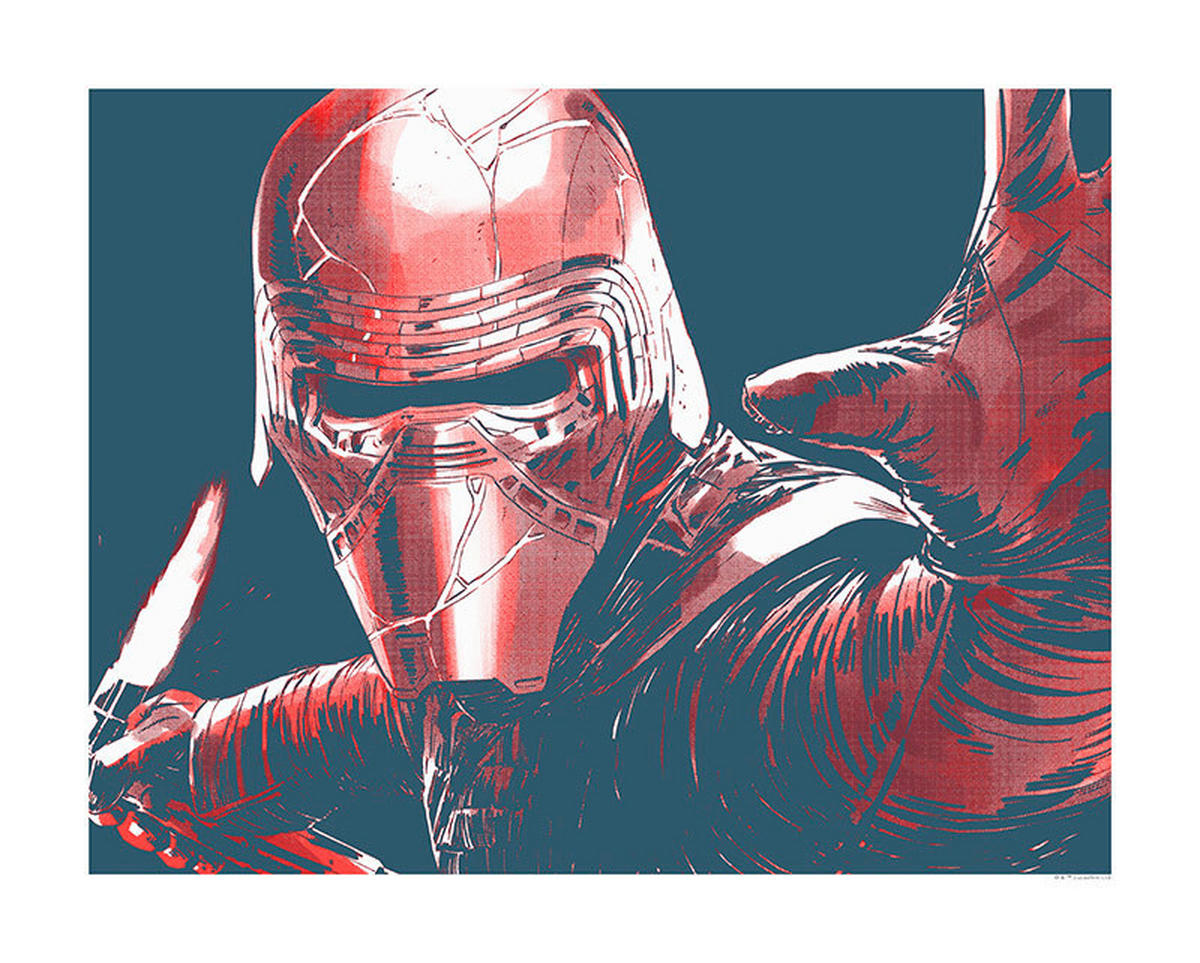Komar Poster Star Wars Faces Kylo Star Wars B/L: ca. 50x40 cm Star Wars Faces Kylo - (50,00/40,00cm) - Komar