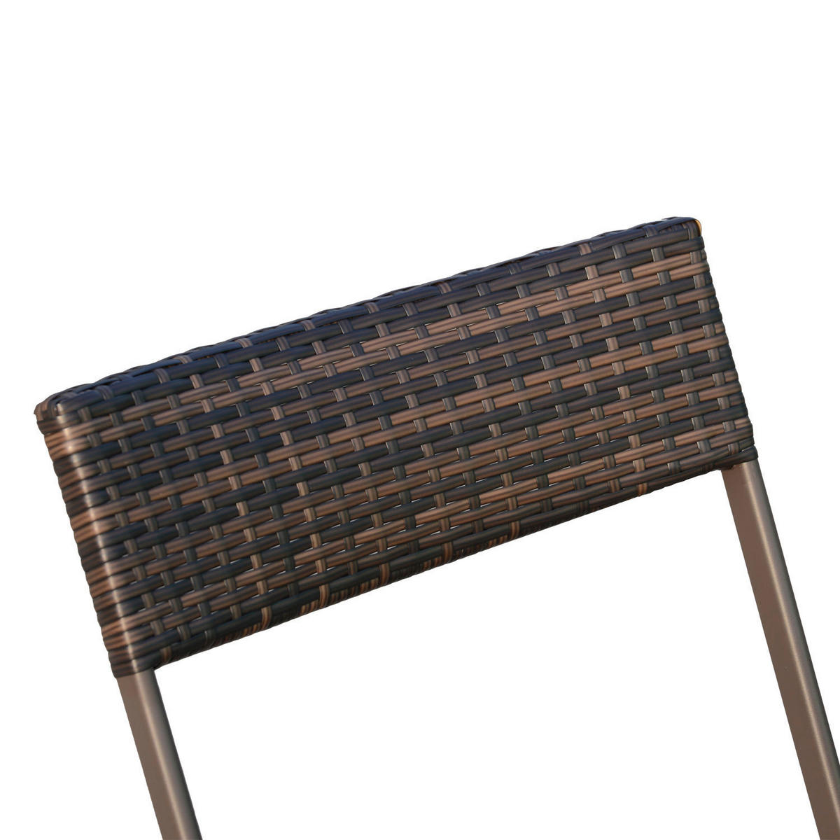 Outsunny Balkonset café braun Polyrattan Balkonset_3tlg. - café braun - Outsunny