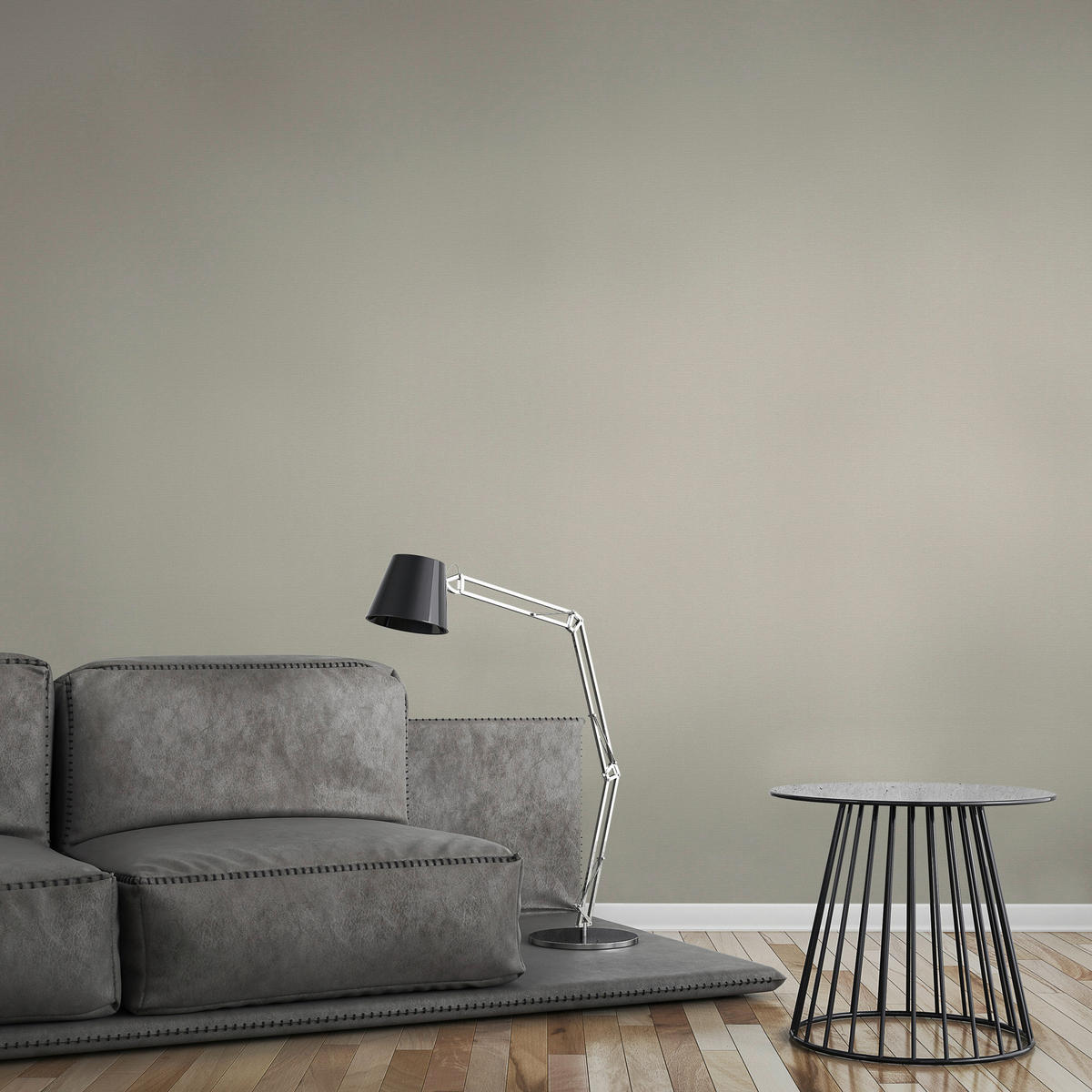 A.S.Creation Vliestapete Attractive Uni grau B/L: ca. 53x1005 cm Attractive - grau (53,00/1005,00cm) - A.S.Creation