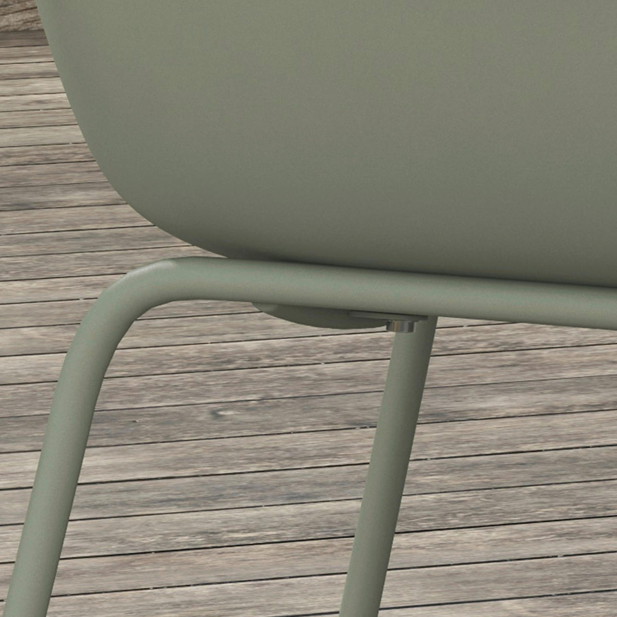 Outsunny Bistro-Set grün Kunststoff B/H/L: ca. 55x84x59 cm Bistro-Set - grün (59,00/55,00/84,00cm) - Outsunny