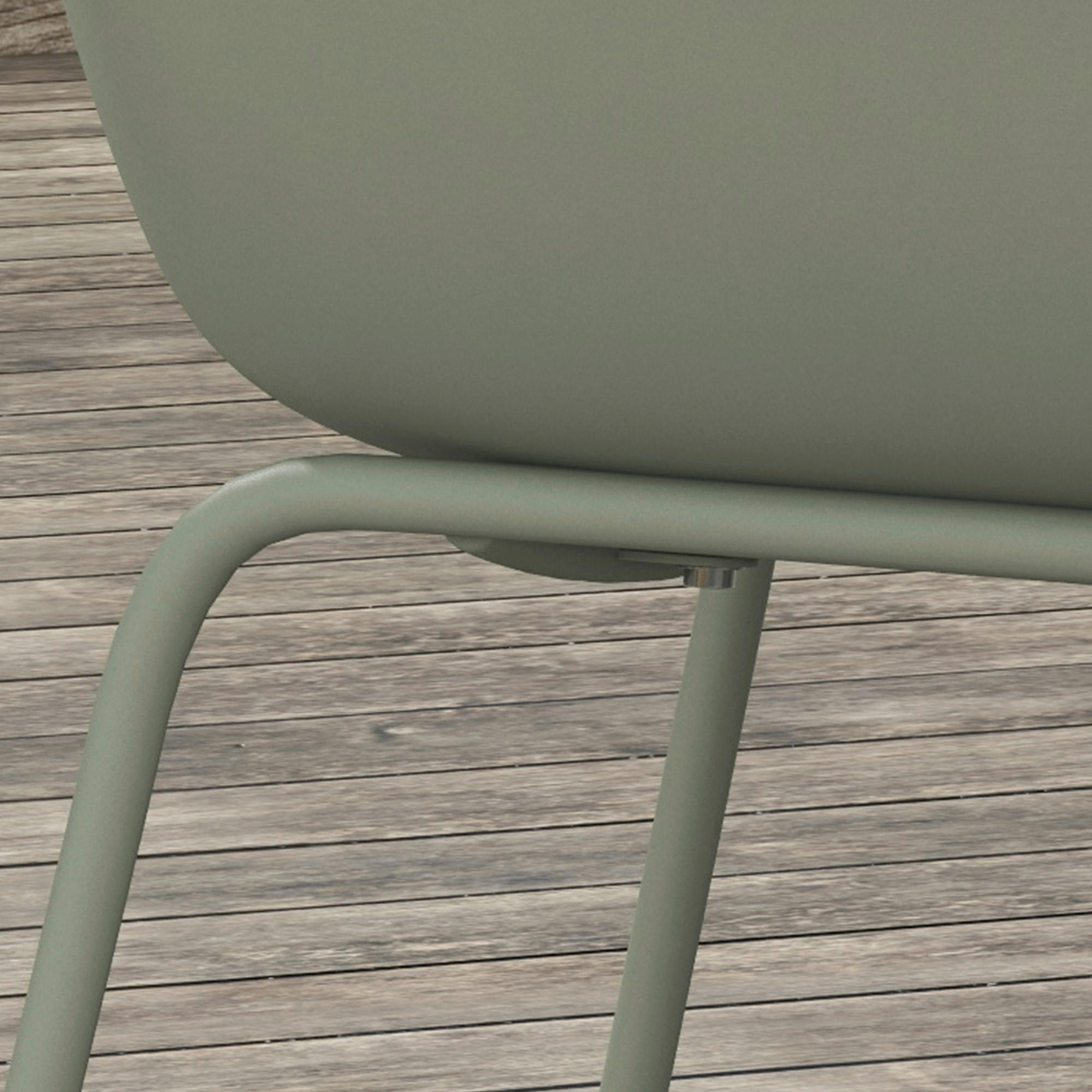 Thumbnail - Outsunny Bistro-Set grün Kunststoff B/H/L: ca. 55x84x59 cm