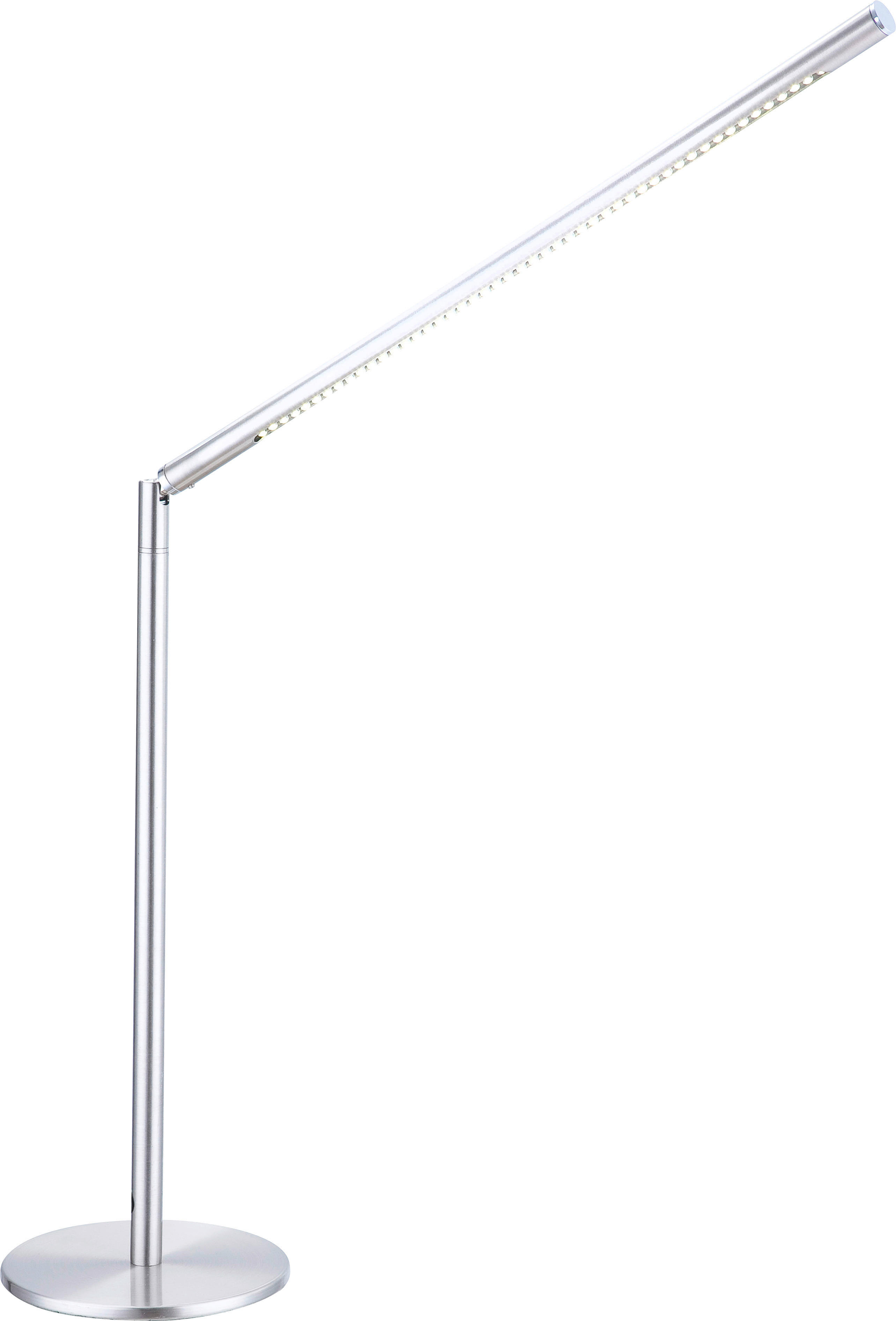 GLOBO LED-Tischleuchte nickel matt Metall B/H/T: ca. 15x80x50 cm ITANOS - nickel matt (15,00/80,00/50,00cm) - GLOBO