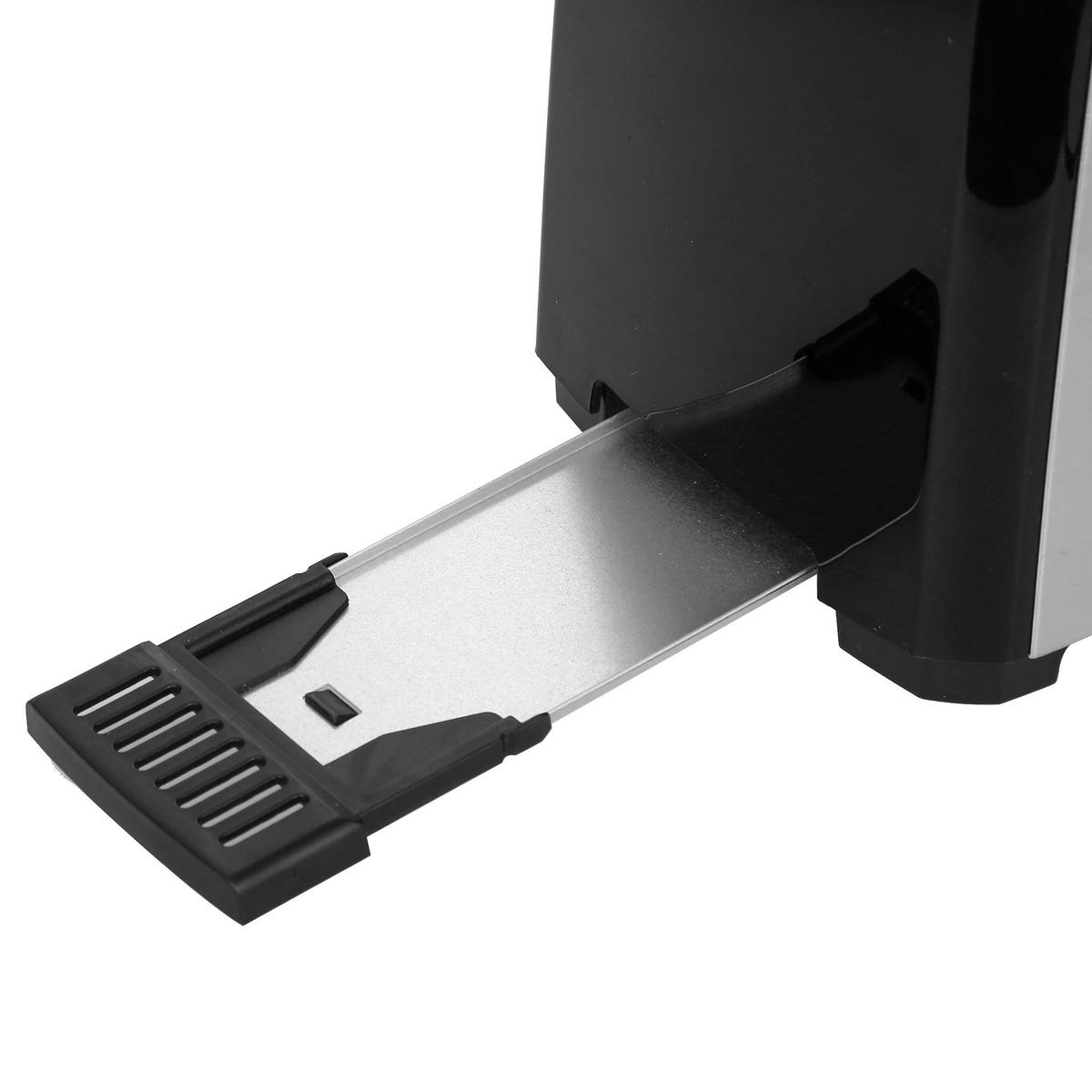 Emerio Toastautomat TO-123924 silber schwarz Kunststoff Edelstahl B/H/T: ca. 29,5x17,5x15,6 cm Toastautomat TO-123924 - schwarz/silber (29,50/17,50/15,60cm) - Emerio