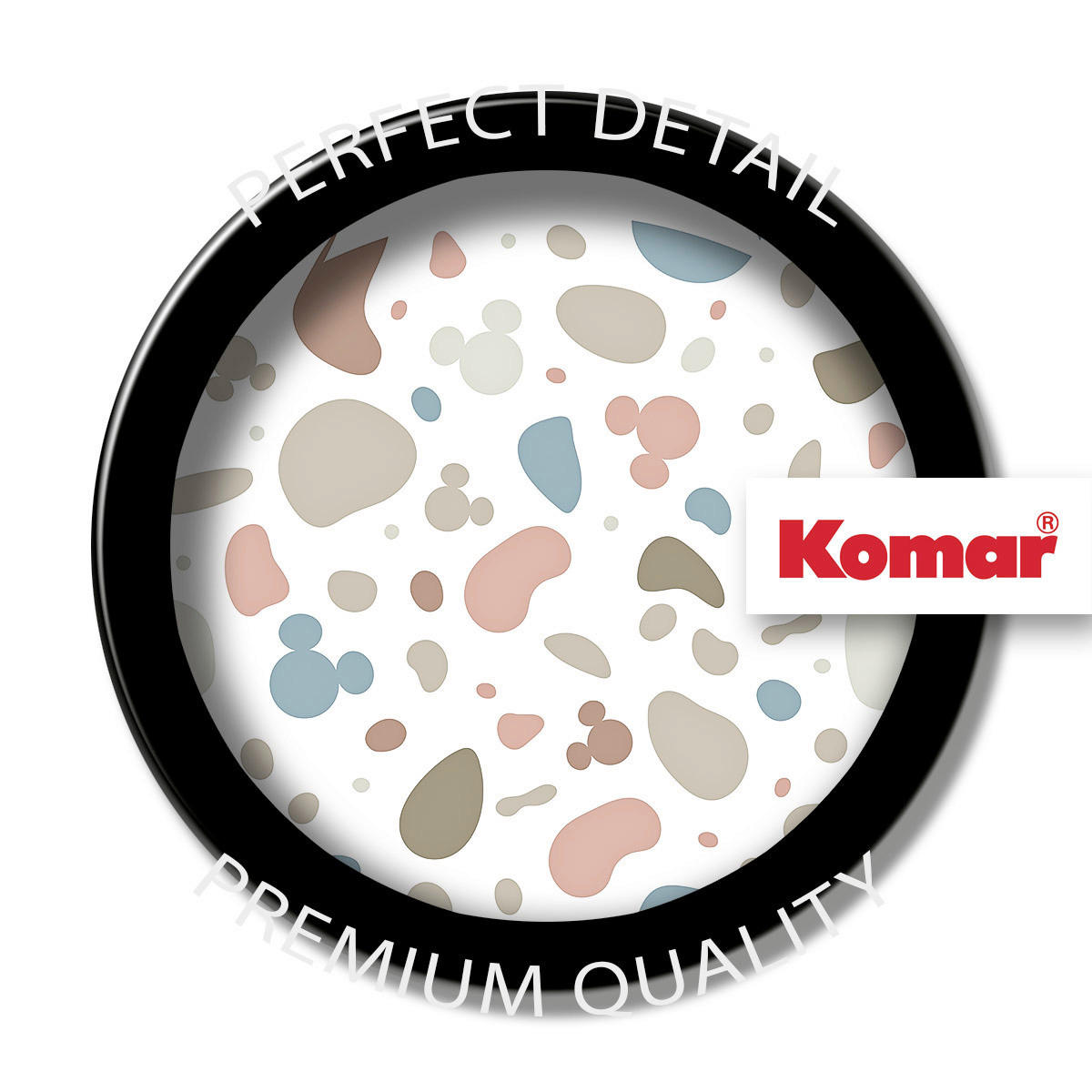 Komar Wandtattoo Mickey Head Terrazzo Bambino  Mickey Head Terrazzo Bambino B/L: ca. 125x125 cm Mickey Head Terrazzo Bambino - (125,00/125,00cm) - Komar