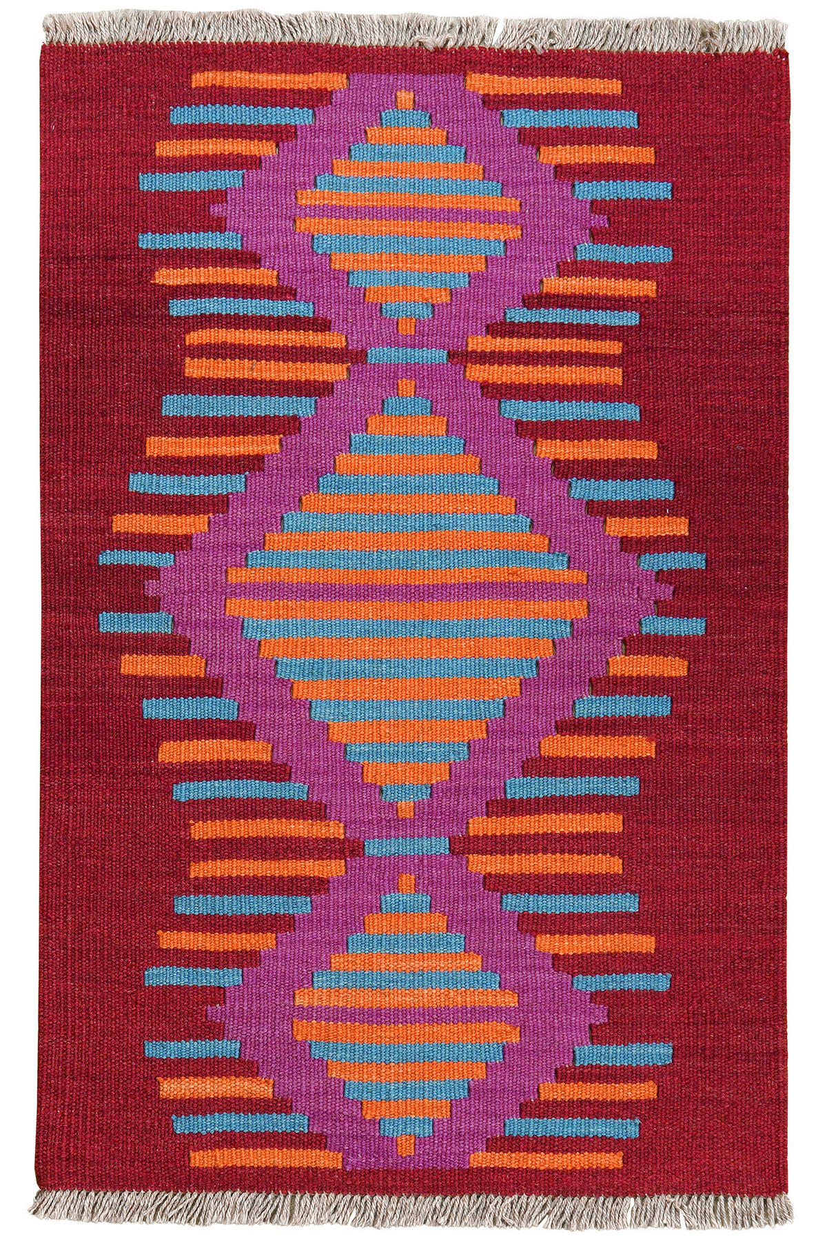 PersaTepp Teppich Kelim Gashgai bunt B/H/L: ca. 59x1x94 cm Kelim Gashgai - bunt (94,00/59,00/1,00cm) - PersaTepp