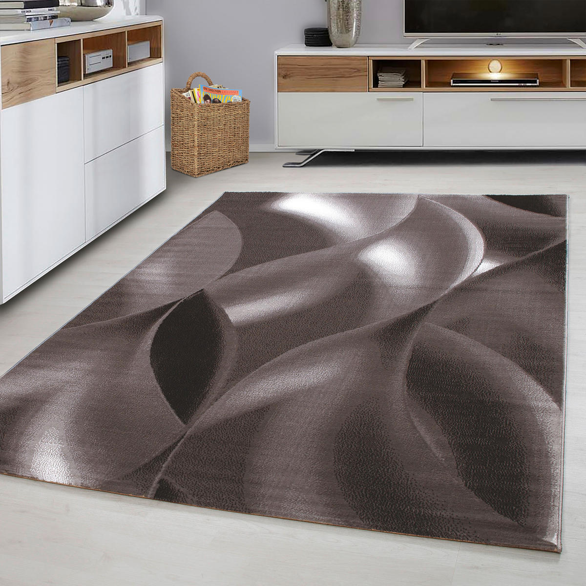 Ayyildiz Teppich PLUS braun B/L: ca. 200x290 cm PLUS - braun (200,00/290,00cm) - Ayyildiz