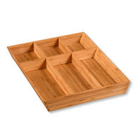 Kesper Besteckkasten braun Bambus B/H/L: ca. 35x5x43 cm Besteckkasten - braun (43,00/35,00/5,00cm) - Kesper