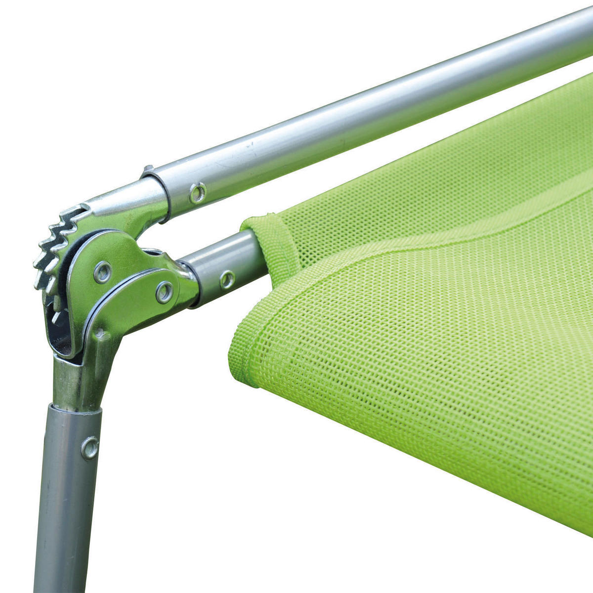 Outsunny Gartenliege grün Stahl B/H/L: ca. 56x24,5x182 cm Gartenliege_klappbar - grün (182,00/56,00/24,50cm) - Outsunny