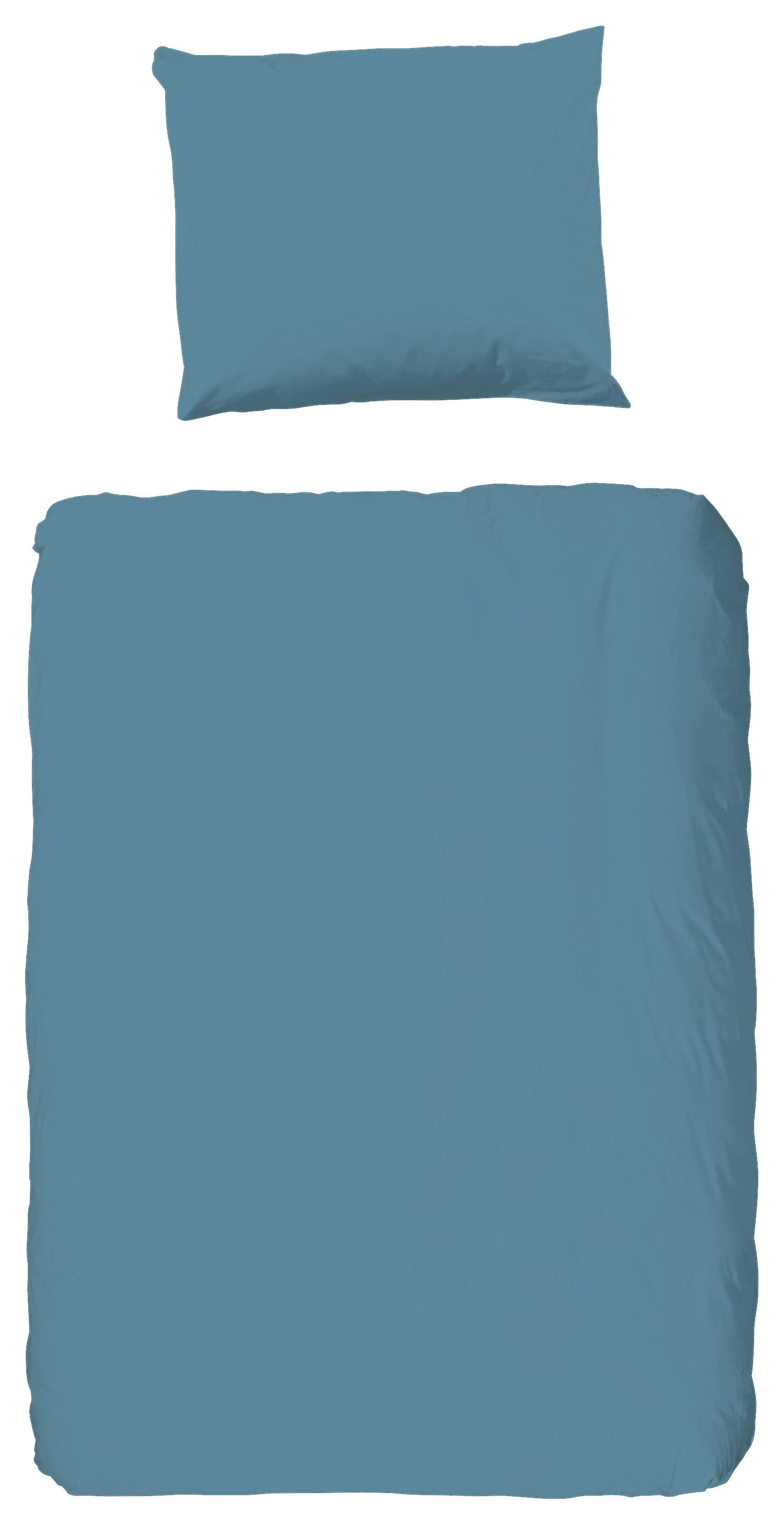 Baumwoll Bettwäsche Bettwäsche-Baumwolle - blau (100,00/135,00cm) - Good Morning
