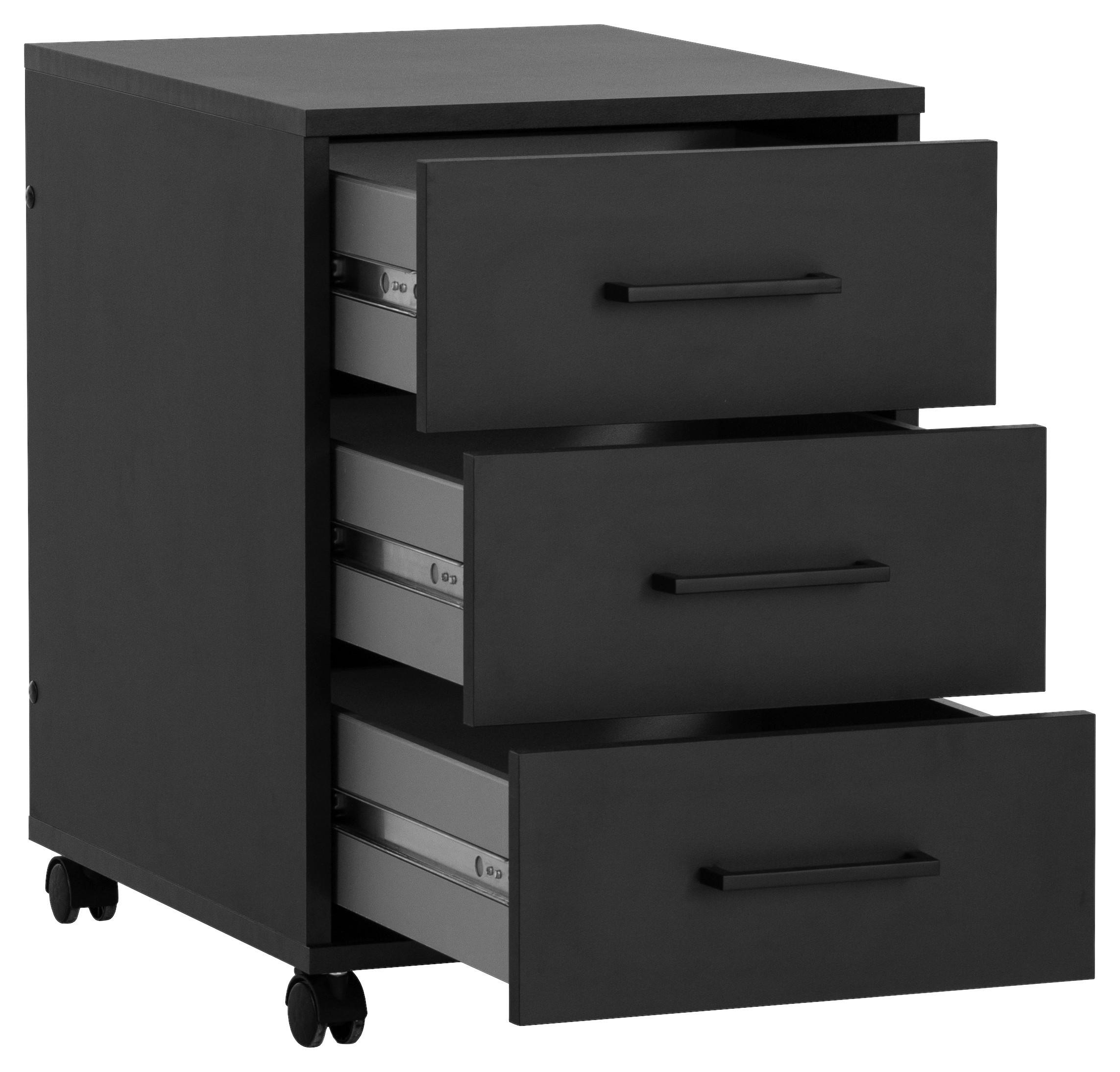 Thumbnail - Rollcontainer Ruby schwarz matt B/H/T: ca. 40,1x57x50 cm