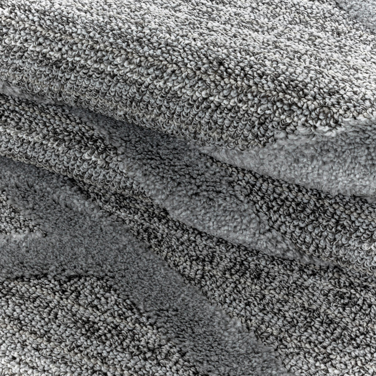 Ayyildiz Teppich PISA grau B/L: ca. 80x250 cm PISA - grau (80,00/250,00cm) - Ayyildiz