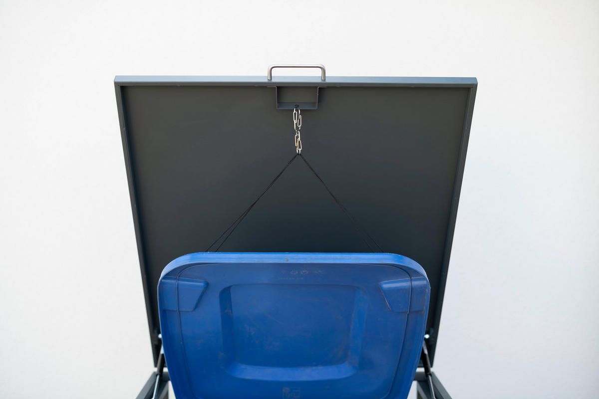 Westmann Mülltonnenbox 1-fach Kubus anthrazit B/H/L: ca. 80x116x60 cm 1-fach Kubus - anthrazit (60,00/80,00/116,00cm) - Westmann