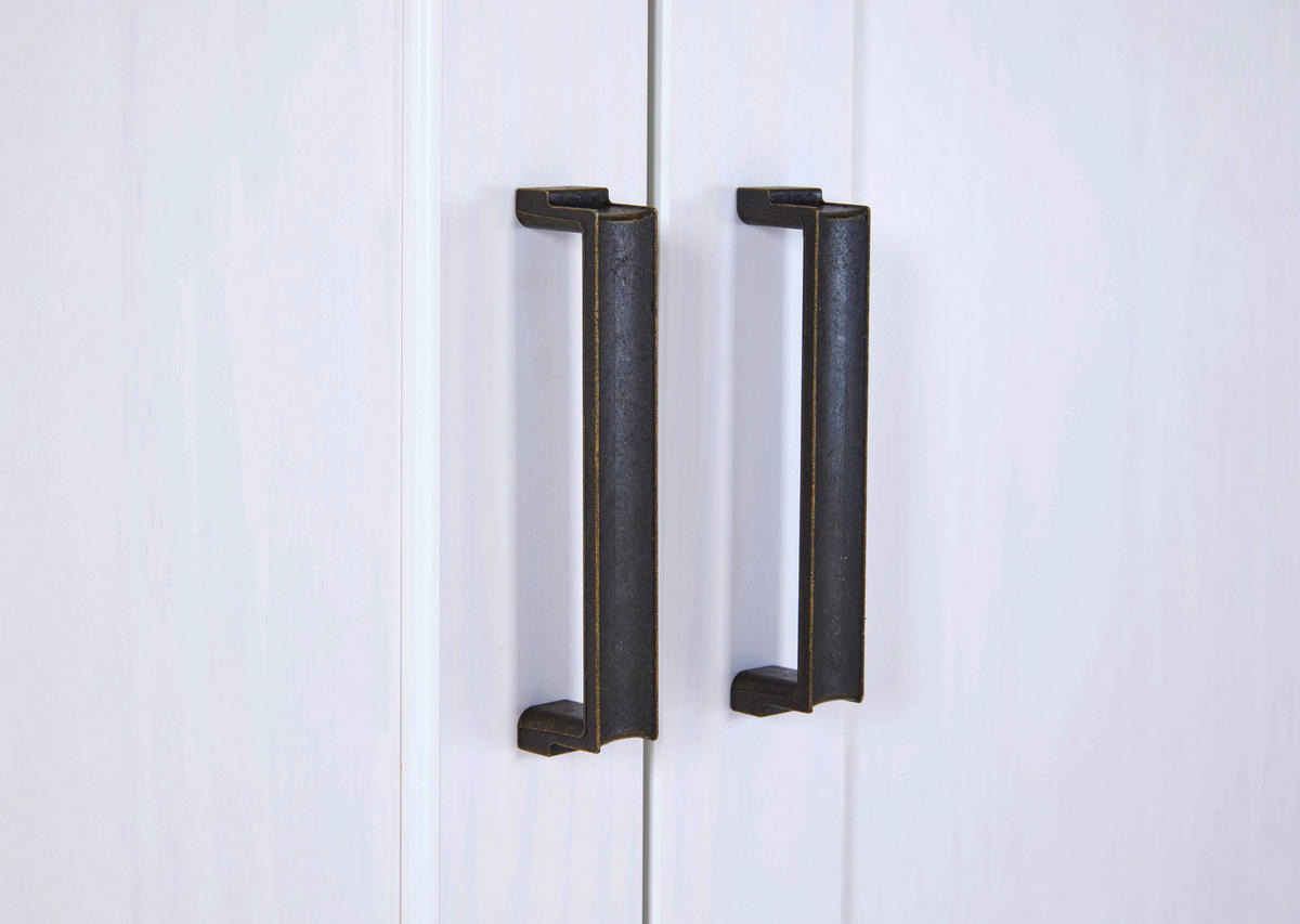 Vitrine Maluno weiß lackiert Holz B/H/L: ca. 41x163x117,2 cm Maluno - weiß (117,20/41,00/163,00cm) - Inter Link