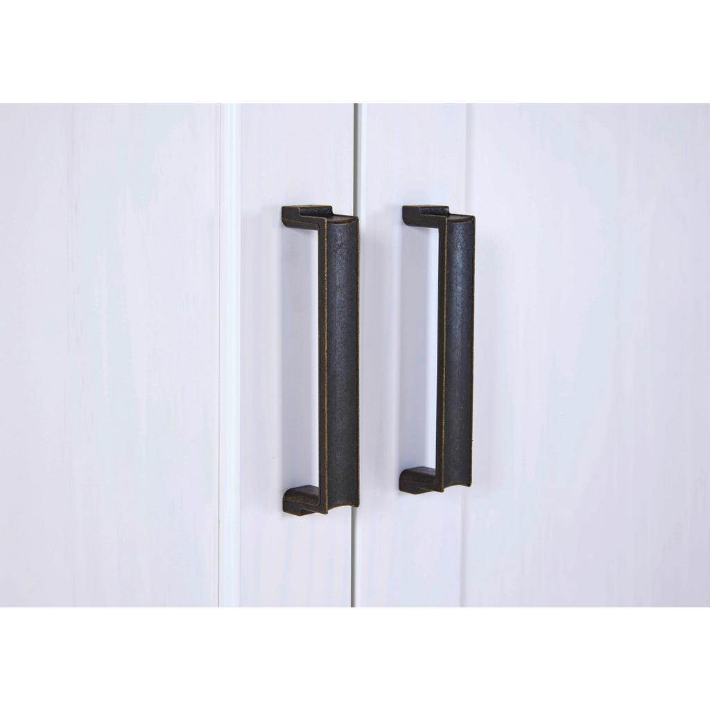 Thumbnail - Vitrine Maluno weiß lackiert Holz B/H/L: ca. 41x163x117,2 cm