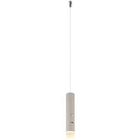 GLOBO LED-Hängeleuchte klar sand Metall Acryl H/D: ca. 120x3,8 cm 1.0 Brennstellen PELO - klar/sand (3,80/120,00cm) - GLOBO