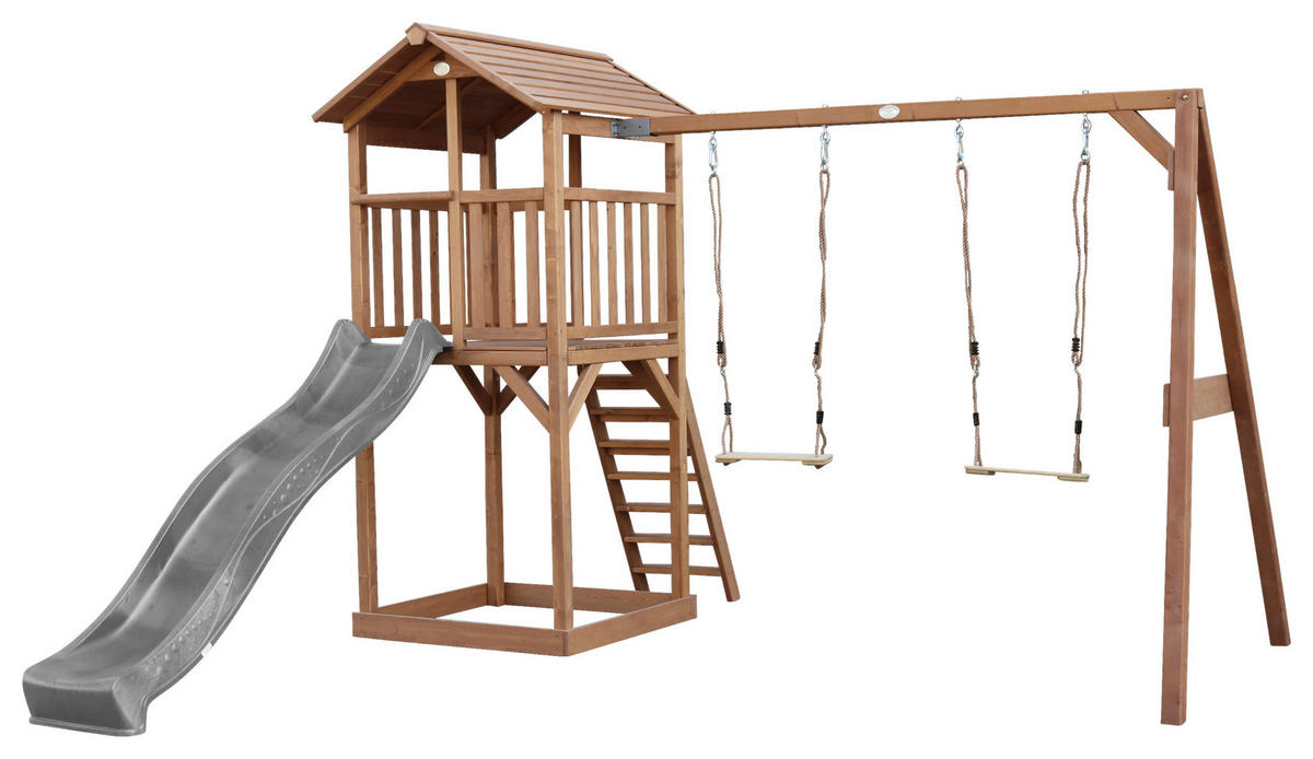 AXI Spielturm Beach Tower braun B/H/L: ca. 357x242x349 cm Beach Tower - braun/grau (349,00/357,00/242,00cm) - AXI