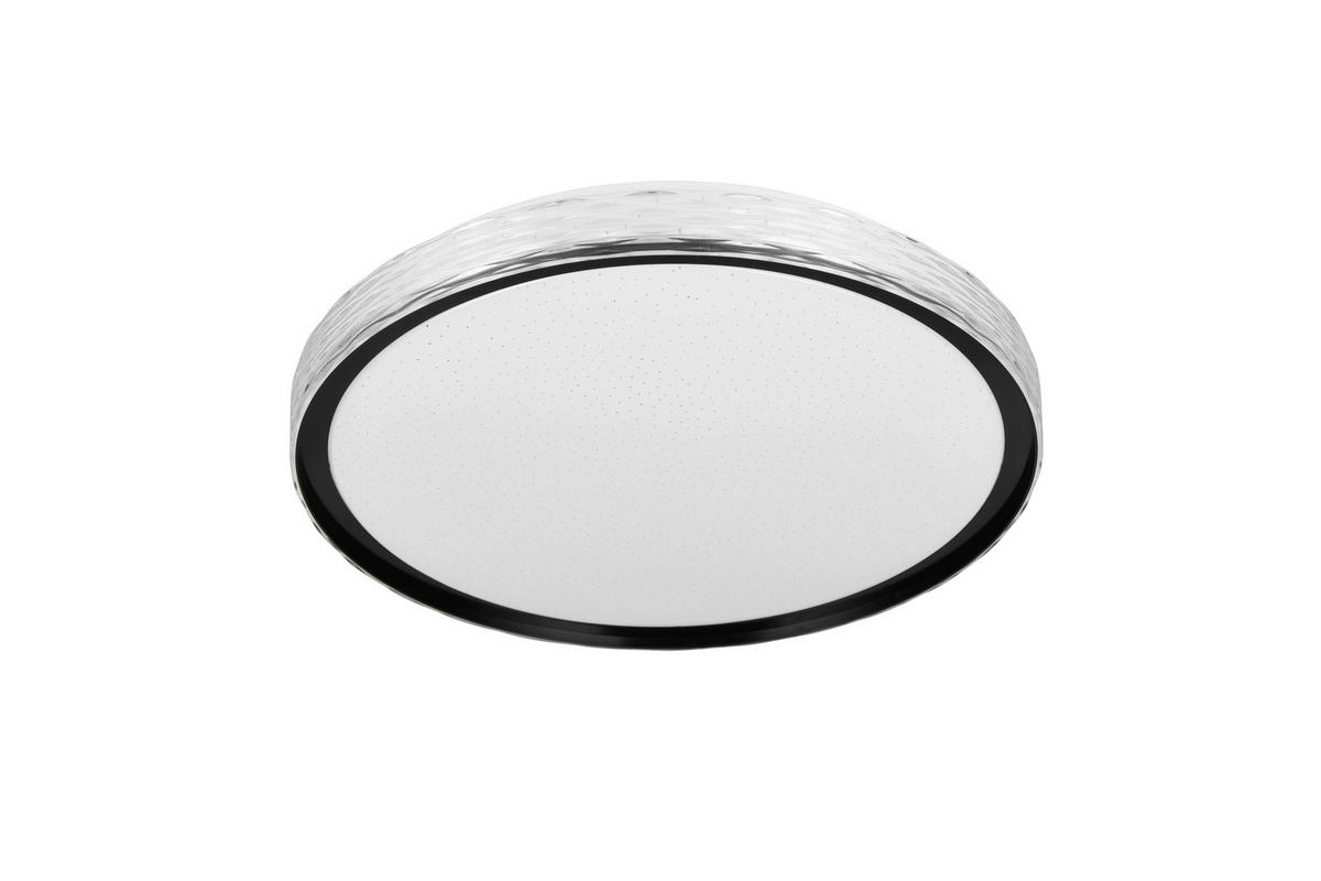 Reality LED Deckenleuchte VARDA schwarz Metall H: ca. 6 cm 1 Brennstellen Varda - schwarz (6,00cm) - Reality