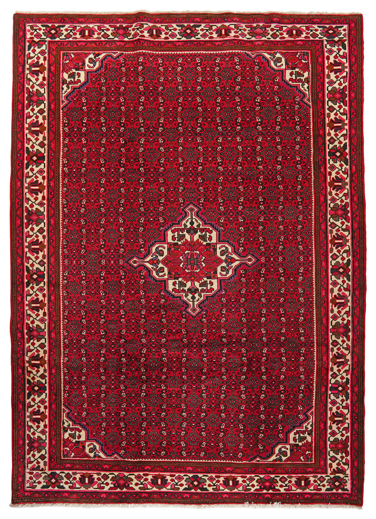 PersaTepp Teppich Hosseinabad rot B/L: ca. 212x295 cm Hosseinabad - rot (212,00/295,00cm) - PersaTepp