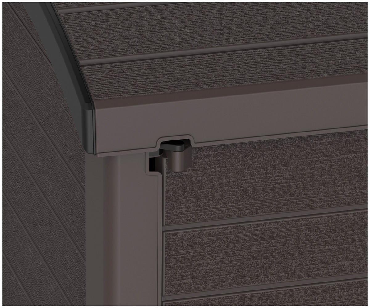 VCM Mülltonnenbox 2er StoreAway braun Kunststoff B/H/L: ca. 145x125x83 cm StoreAway - braun (83,00/145,00/125,00cm) - VCM
