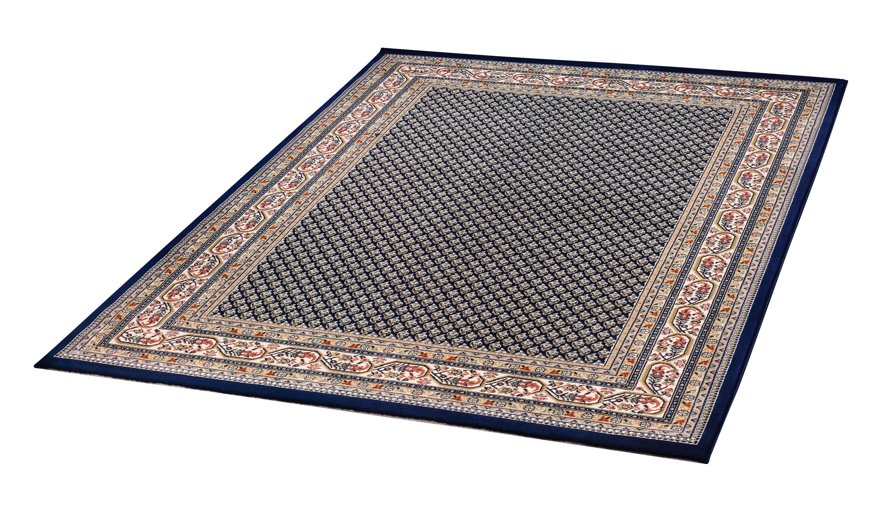 Webteppich Kashmar blau B/L: ca. 160x230 cm günstig online kaufen