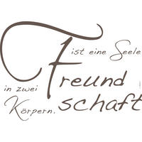 Komar Wandtattoo Freundschaft  Freundschaft B/L: ca. 100x70 cm Freundschaft - (100,00/70,00cm) - Komar