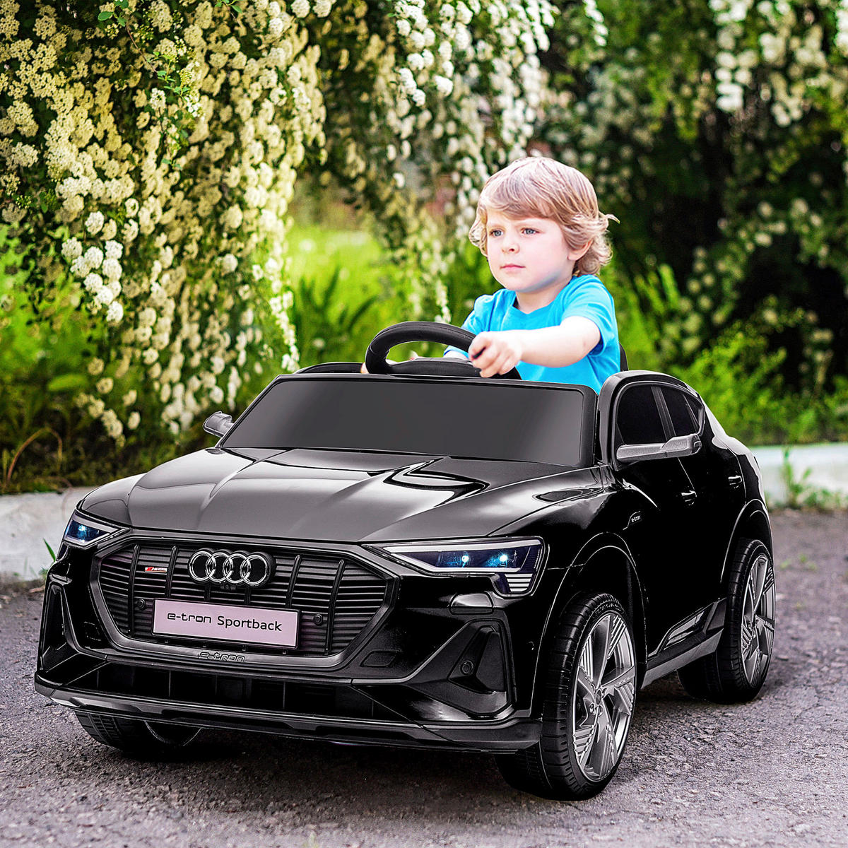 HOMCOM Kinder-Elektroauto schwarz B/H/L: ca. 60x47x108 cm Kinder Elektroauto - schwarz (108,00/60,00/47,00cm) - HOMCOM