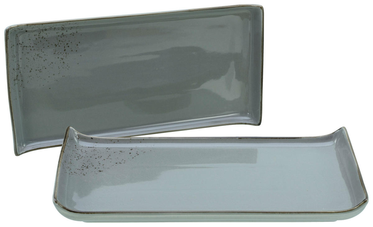 CreaTable Servierplatte NATURE COLLECTION grau Steinzeug B/L: ca. 165x33 cm NATURE COLLECTION - grau (165,00/33,00cm) - CreaTable