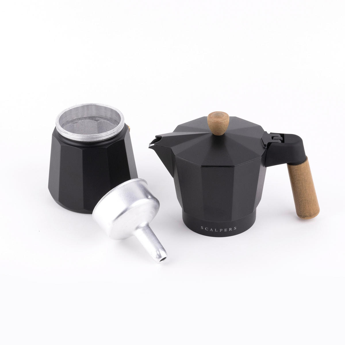 SCALPERS HOME Kaffemaschine schwarz Aluminium B/H/T: ca. 17x20,5x10 cm 365 - schwarz (17,00/20,50/10,00cm) - SCALPERS HOME