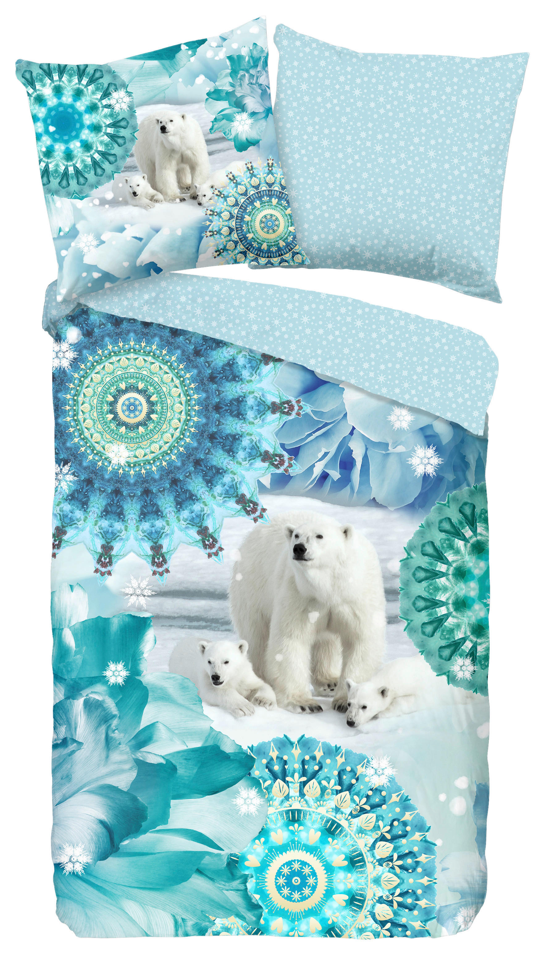 Bettwäsche Seppo blau Baumwolle B/L: ca. 155x220 cm Seppo - blau (155,00/220,00cm) - HIP