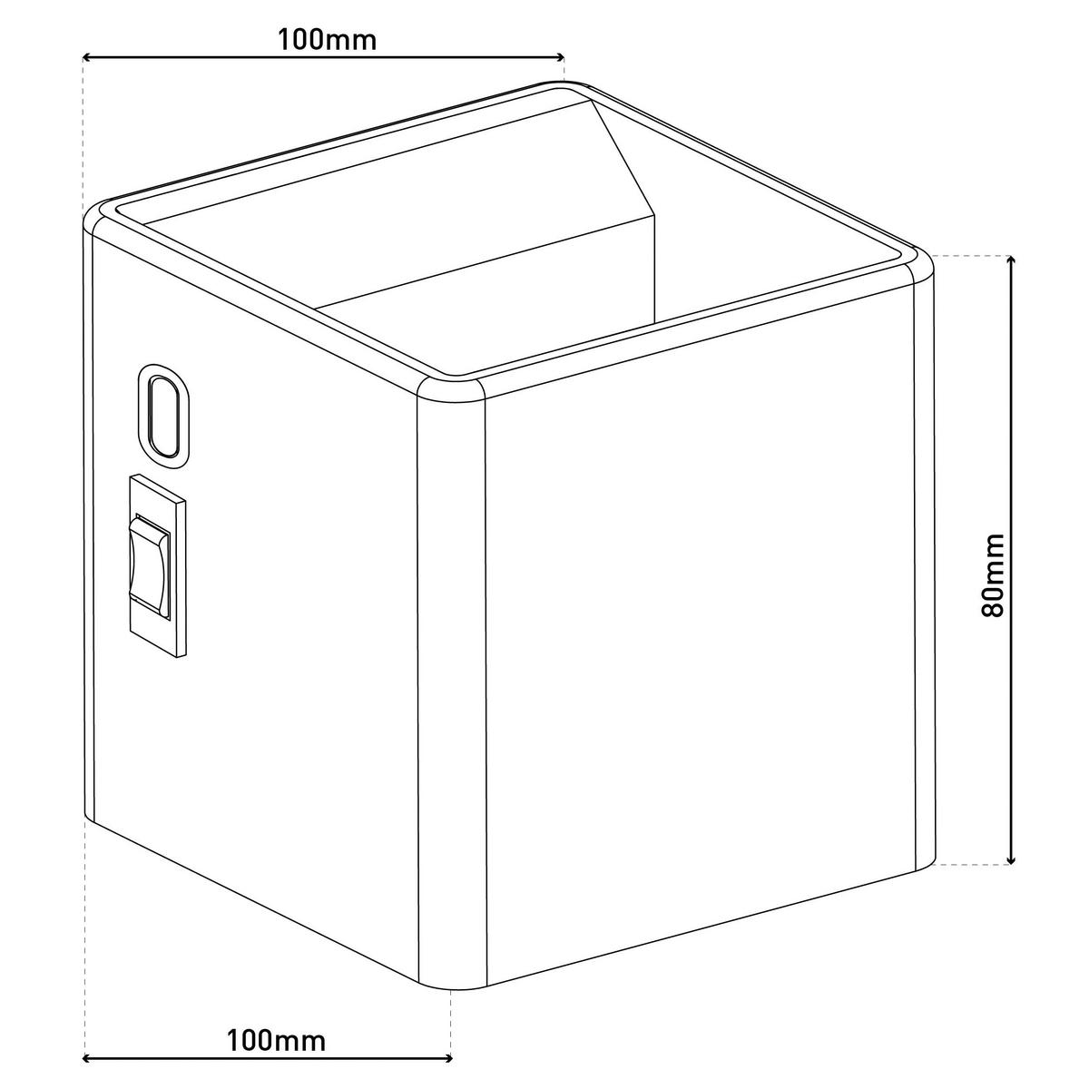 Näve Leuchten LED-Wandleuchte weiß Metall B/H/T: ca. 10x8x10 cm CUBE - weiß (10,00/8,00/10,00cm) - Näve Leuchten