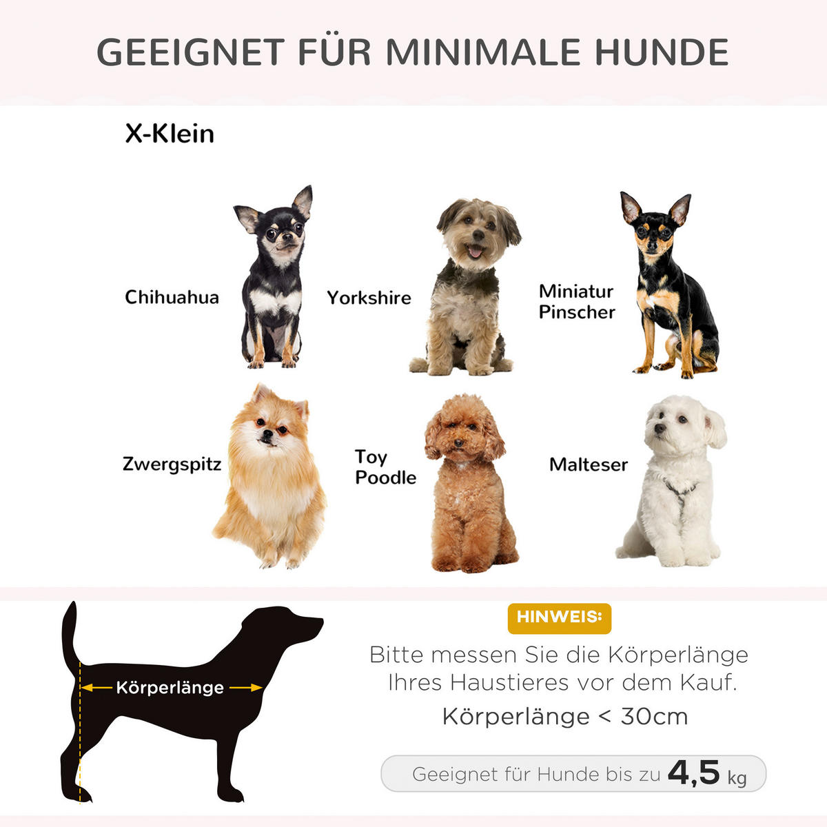 PawHut Hundebett grau Kiefer B/H/L: ca. 47x30x70 cm Hundebett - grau (70,00/47,00/30,00cm) - PawHut