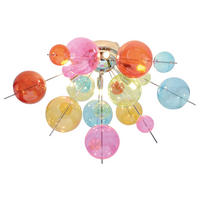 Näve Leuchten Deckenleuchte bunt Metall Glas B/H/T/D: ca. 57x38x57x57 cm G9 6 Brennstellen EXPLOSION - bunt (57,00/38,00/57,00cm) - Näve Leuchten