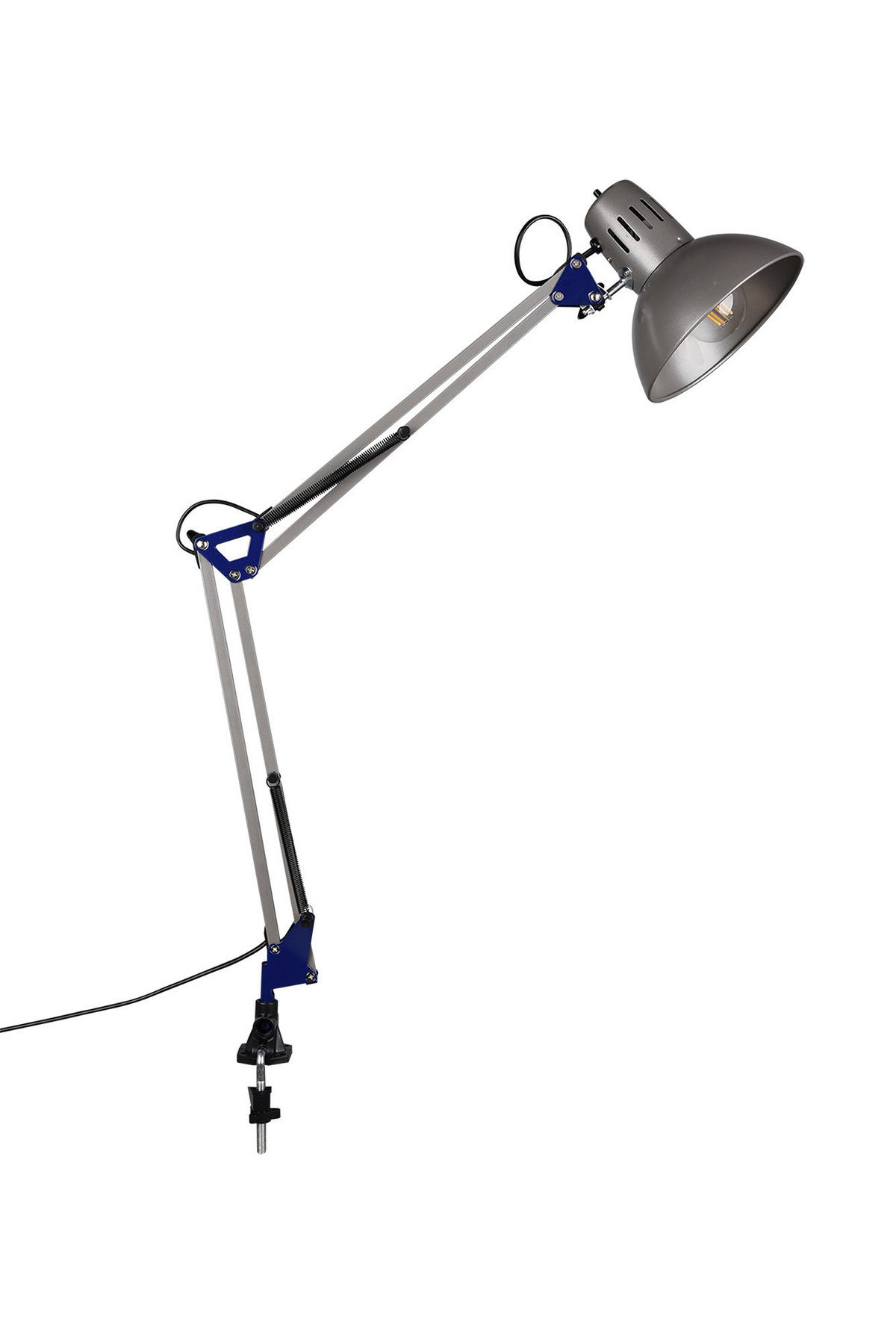 TRIO Klemmleuchte 5029010-47 Alu Metall H/T/D: ca. 74x51x17 cm E27 1 Brennstellen Klemmleuchte_Tajo 1flg. - Alu (17,00/74,00cm) - Trio