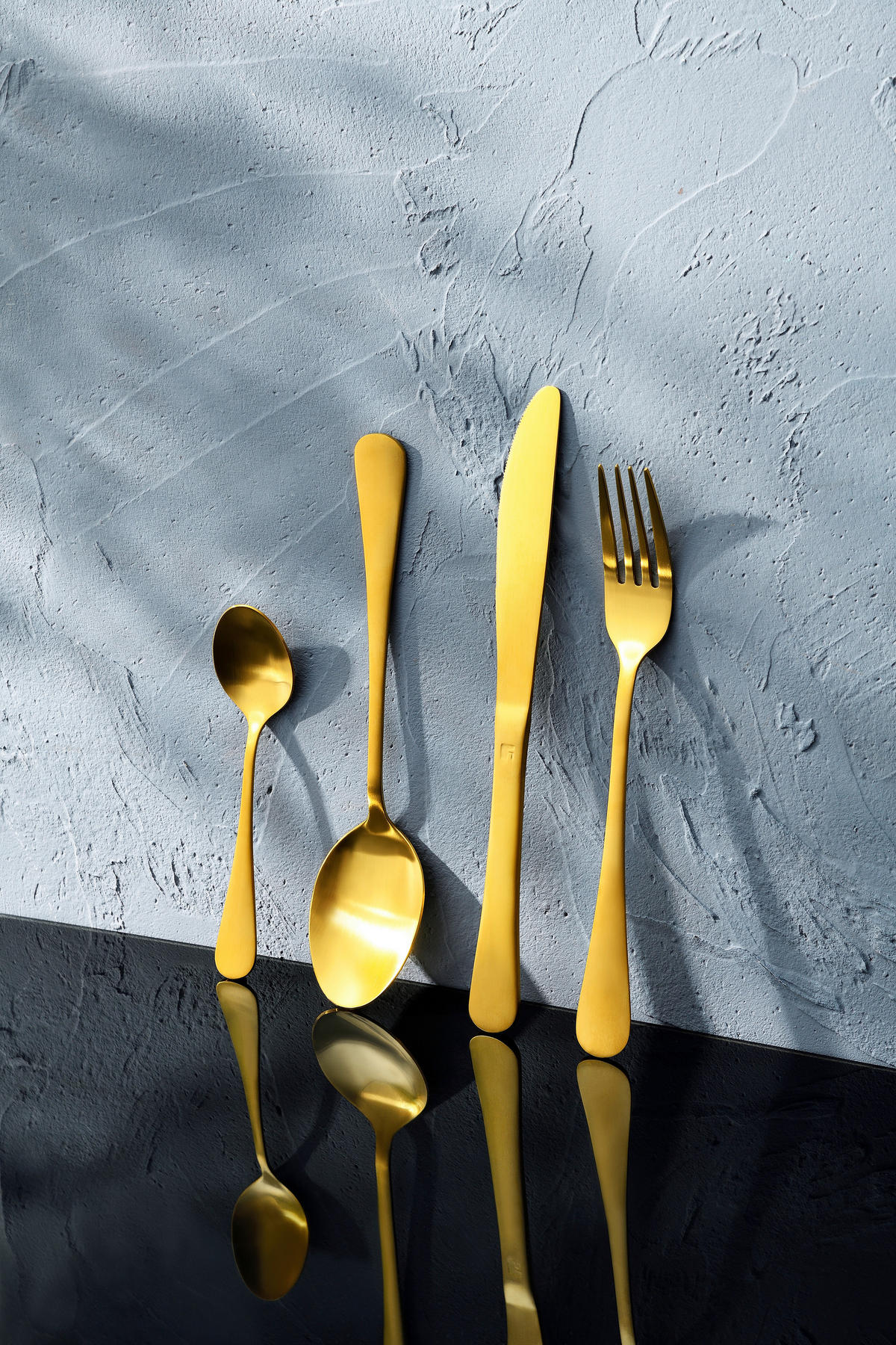 BERGNER Besteckset Munich gold matt gold Edelstahl 24 tlg. Munich gold matt - gold - BERGNER