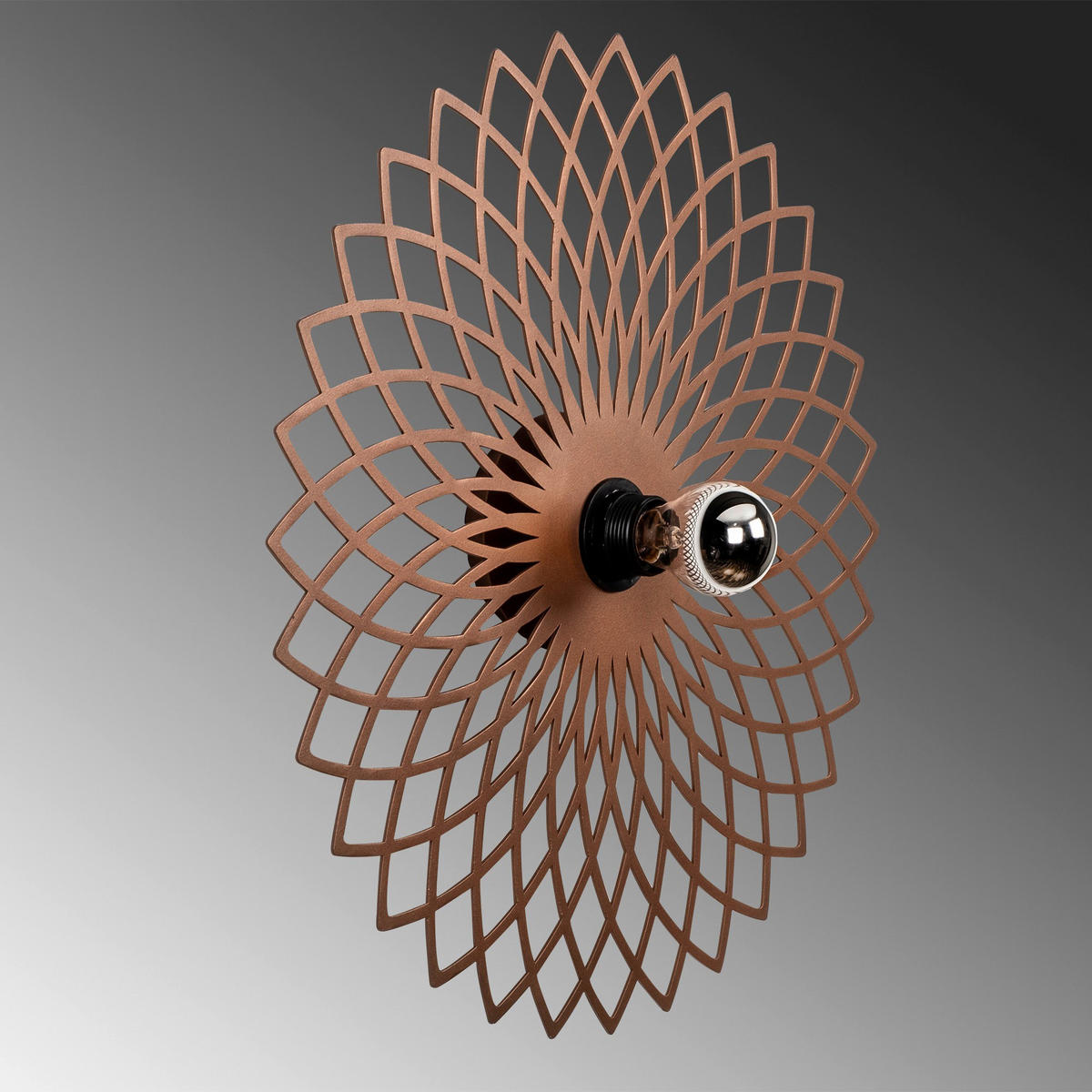 Opviq Wandleuchte Fellini Kupfer Metall B/H/T/L: ca. 12x50x12x50 cm E27 1 Brennstellen Fellini - Kupfer (50,00/12,00/50,00cm) - Opviq