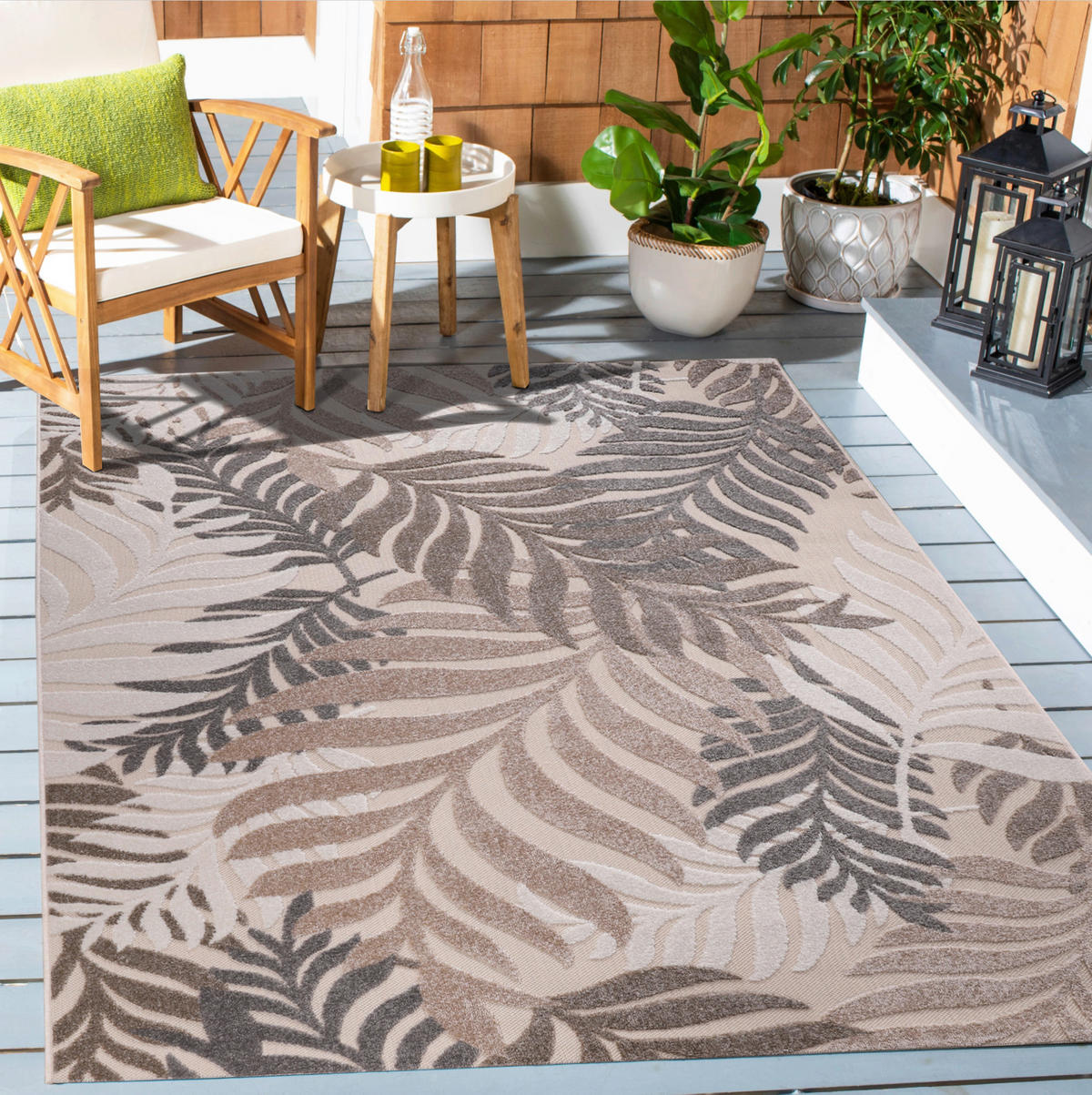 Sanat Outdoorteppich FLORAL creme B/L: ca. 160x230 cm FLORAL - creme (160,00/230,00cm) - Sanat