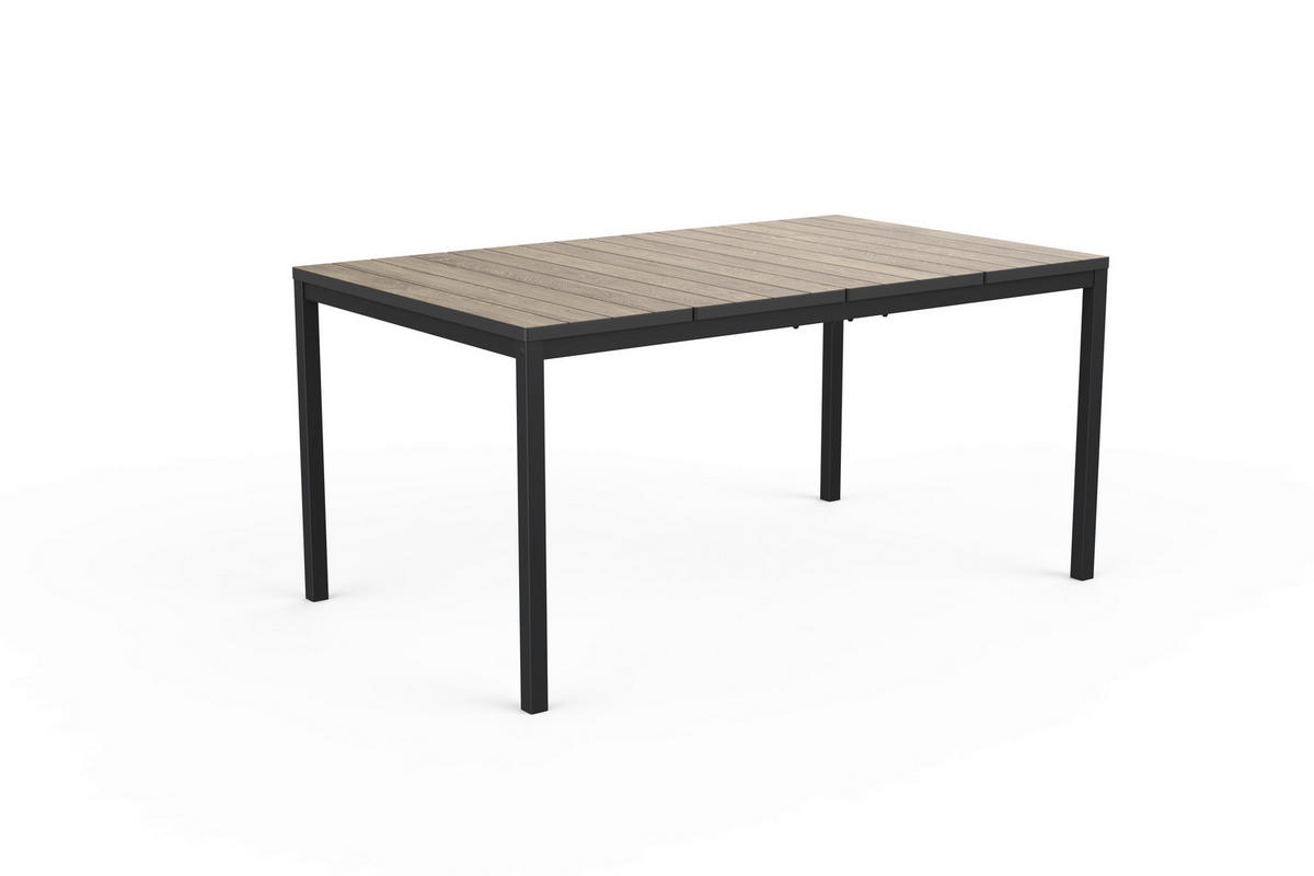 Jardin Gartentisch Porto Graphit Kunststoff B/H/L: ca. 90x75x190 cm Porto - Graphit (190,00/90,00/75,00cm) - Jardin