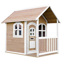 AXI Spielhaus Alex braun B/H/L: ca. 137x178x191 cm Alex - braun/weiß (191,00/137,00/178,00cm) - AXI