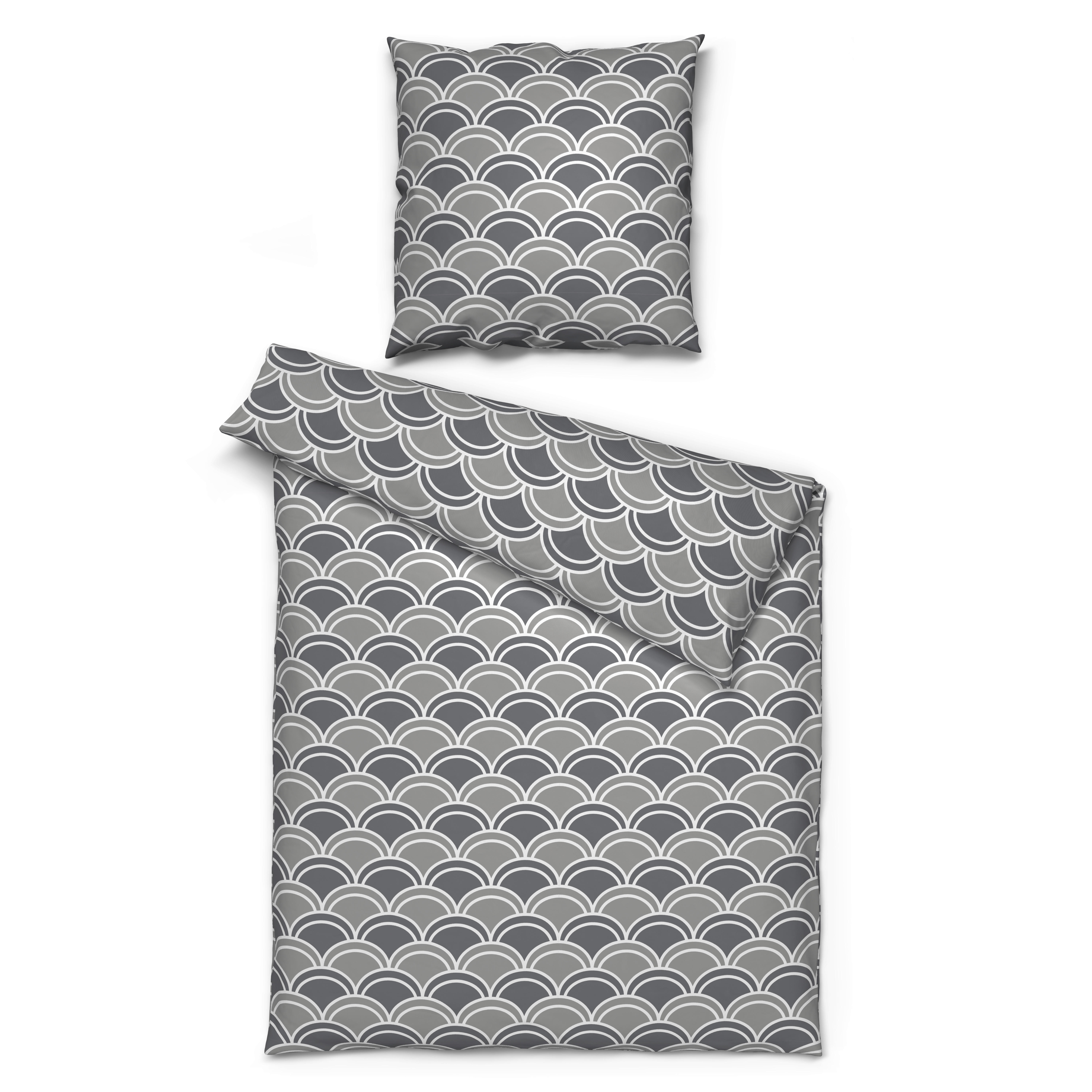 Microfaser Bettwäsche Bettwäsche_Microfaser Bogen grau - grau (135,00/200,00cm) - Sensation