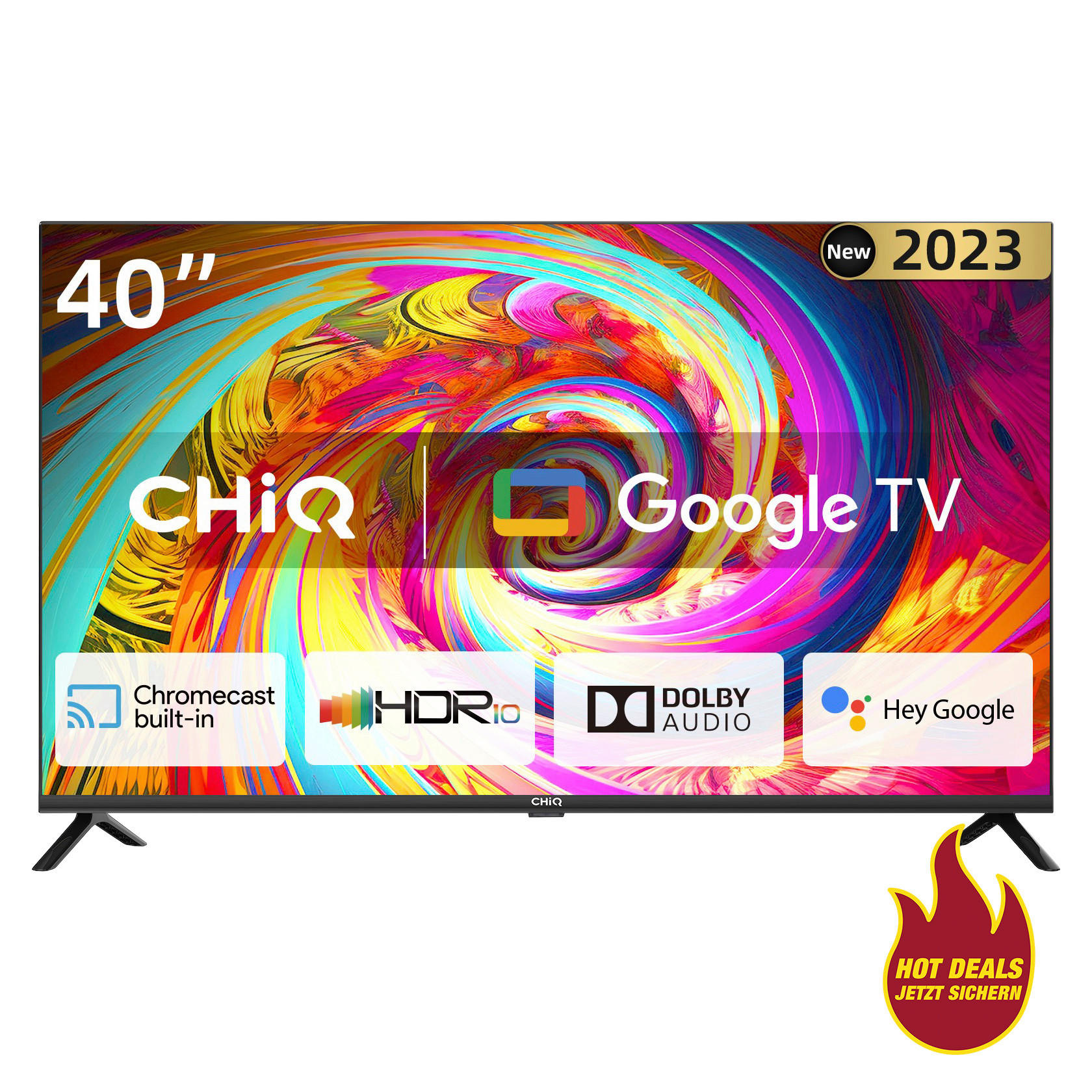 CHiQ LED-TV L40G7B 40 Zoll Diagonale ca. 100 cm LED-Smart-TV_40"_FHD_L40G7B_CHiQ - schwarz - CHiQ
