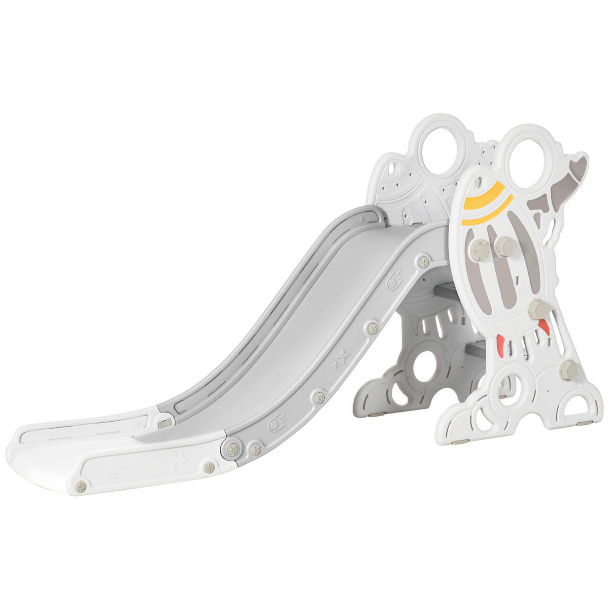 AIYAPLAY Outdoor-Spielzeug grau B/H/L: ca. 46,5x157x80 cm Kinderrutsche - grau (80,00/46,50/157,00cm) - AIYAPLAY