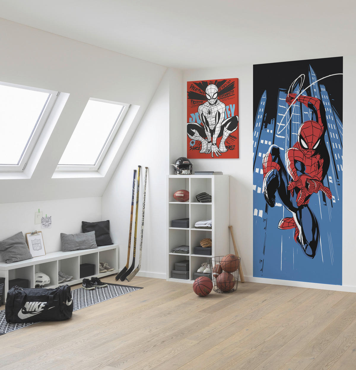 Komar Fototapete pider Man Rooftop Rockin' B/L: ca. 100x250 cm pider Man Rooftop Rockin' - (100,00/250,00cm) - Komar