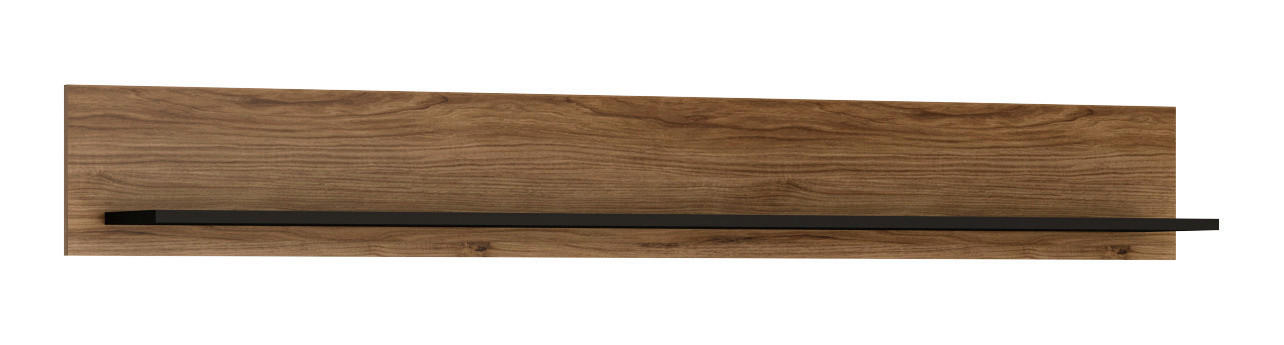 Wandboard Brolo Eiche Cleveland Nachbildung schwarz B/H/T: ca. 167x22x21 cm Brolo - Eiche/schwarz (167,00/22,00/21,00cm)