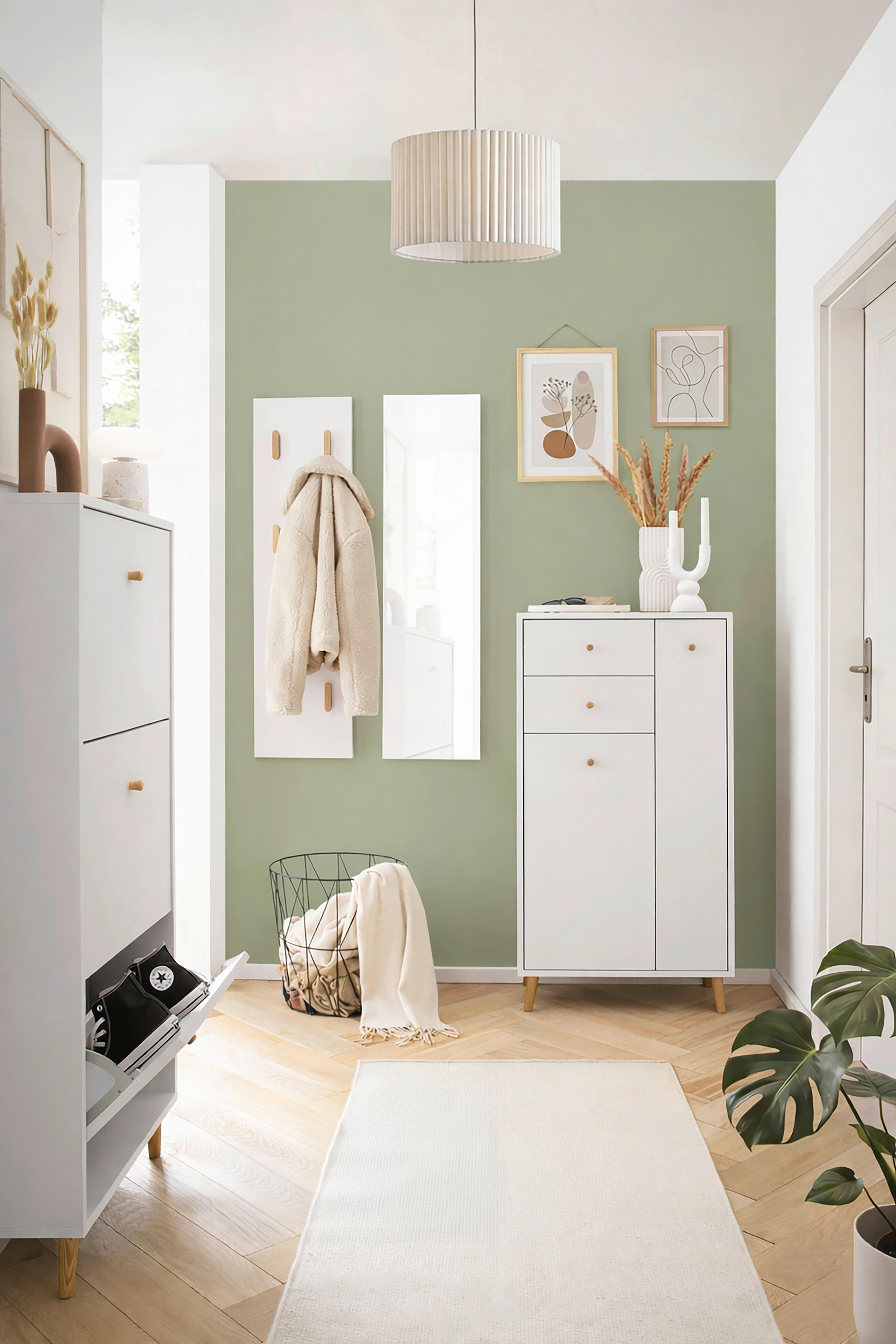 Thumbnail - Highboard Bjarne weiß B/H/T: ca. 60,2x103,4x33,05 cm