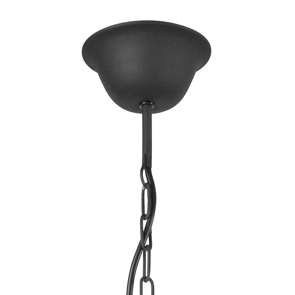 Lamkur Pendelleuchte LUCY 44101 schwarz Stahl H/L: ca. 100x58 cm E14 5 Brennstellen Lucy - schwarz (58,00cm) - Lamkur