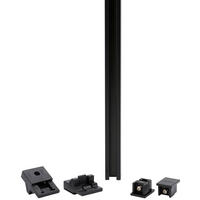 ondeco Gardinenschiene smart schwarz Metall L: ca. 120 cm 1.0 Läufe smart - schwarz (120,00cm) - ondeco