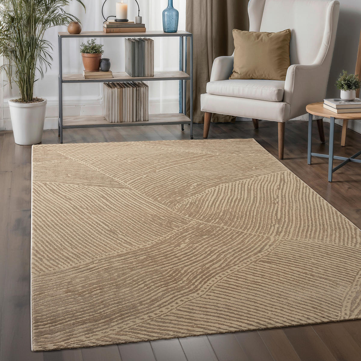 Sanat Kurzflorteppich HERA braun B/L: ca. 80x300 cm HERA - braun (80,00/300,00cm) - Sanat